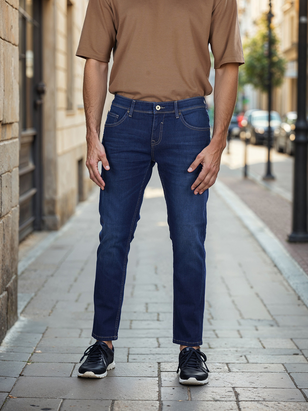 

Celio Men Skinny Fit Mid-Rise Jeans, Blue