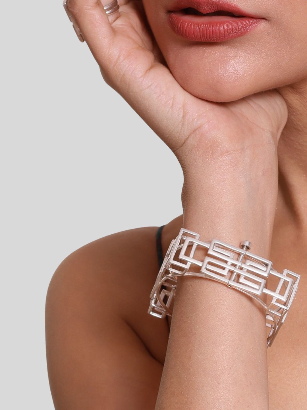

House of Pehr Silver Plated Maya Bangle Style Bracelet