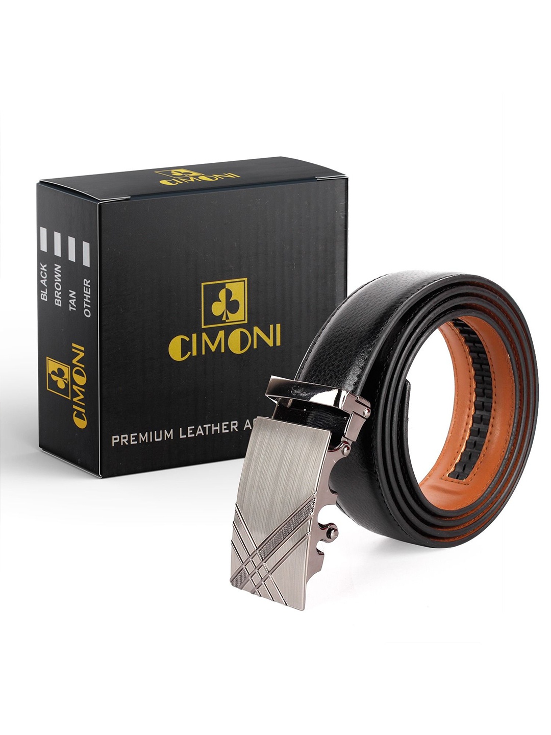 

CIMONI Men Formal Belt, Black