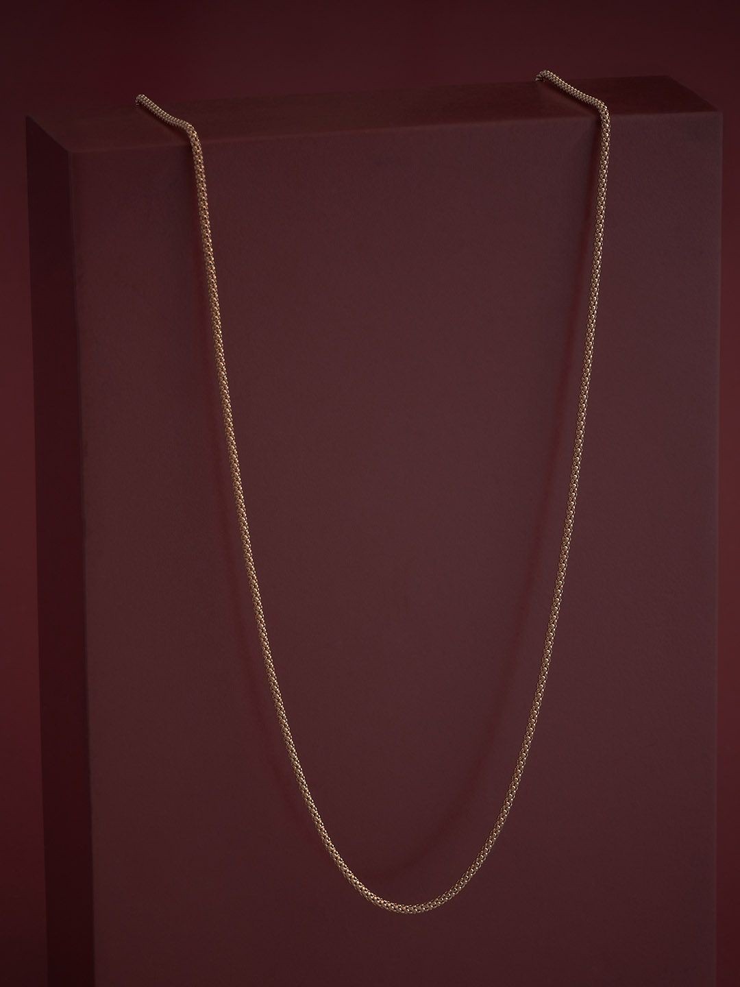 

Kushal's Fashion Jewellery 92.5 Silver Rose Gold-Plated Minimal Chain
