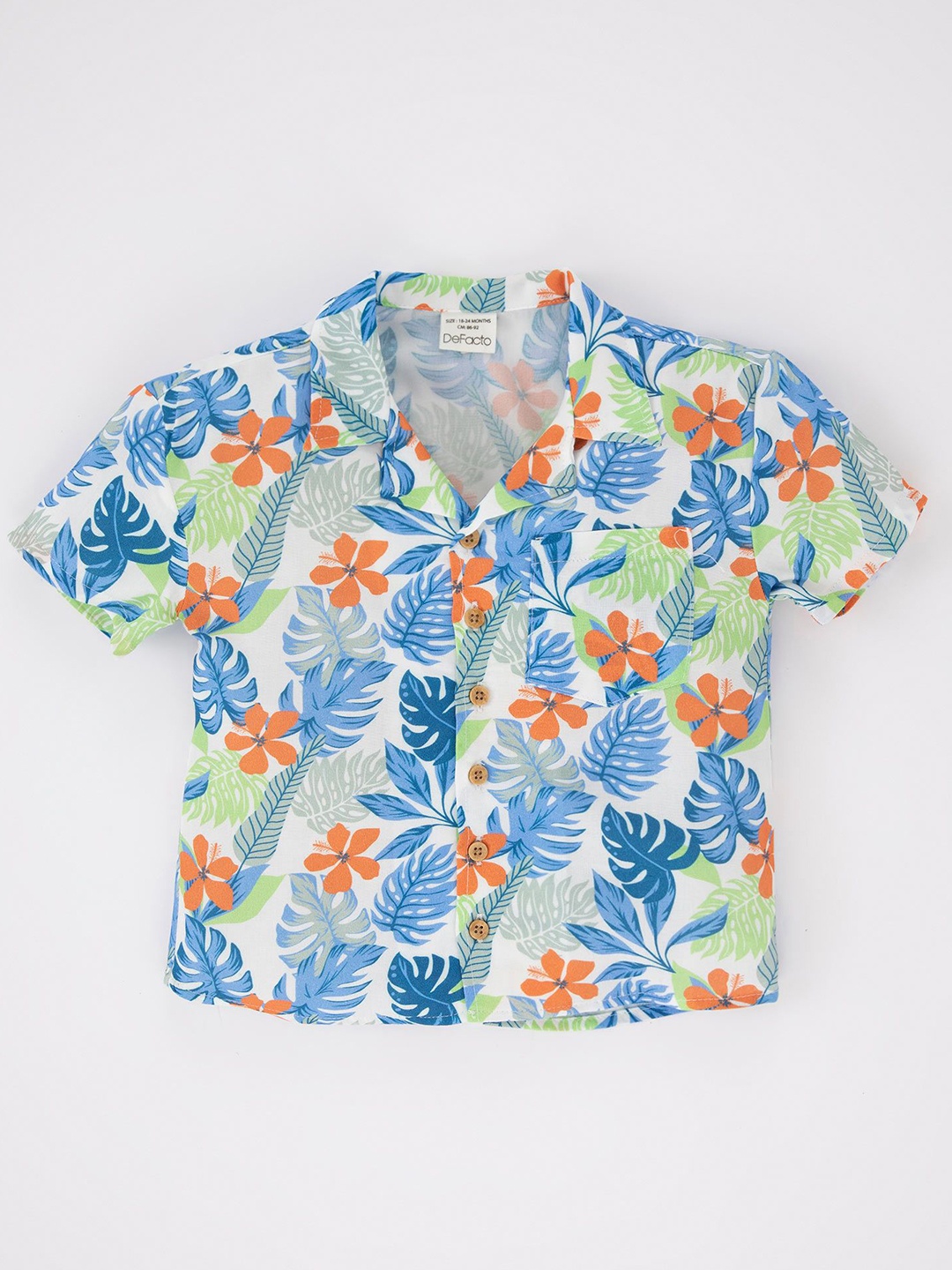 

DeFacto Boys Floral Opaque Printed Casual Shirt, Na