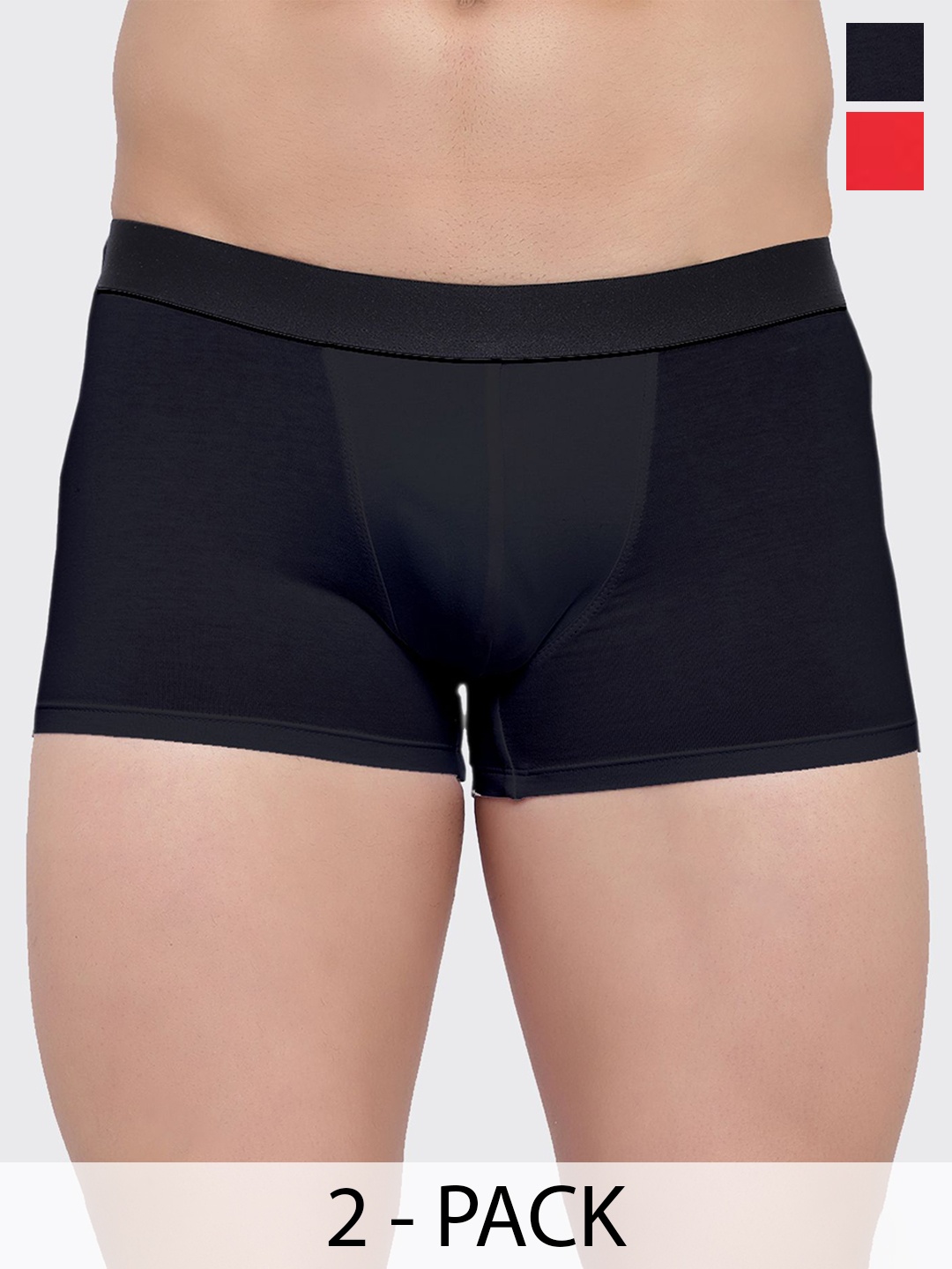 

Bruchi CLUB Pack Of 2 Short Trunks ML-TRNK933-2C, Black