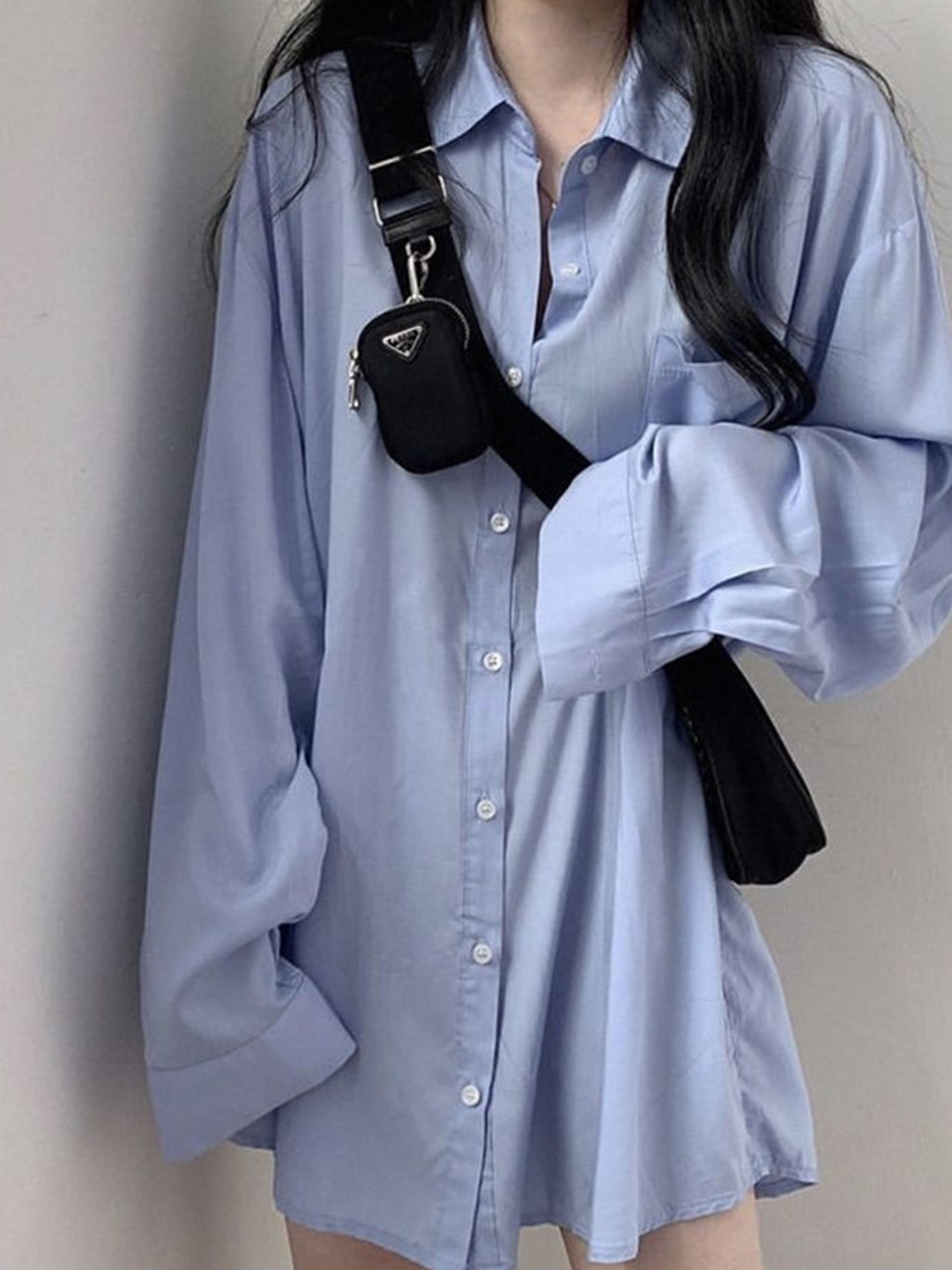 

LULU & SKY Shirt Style Top, Blue