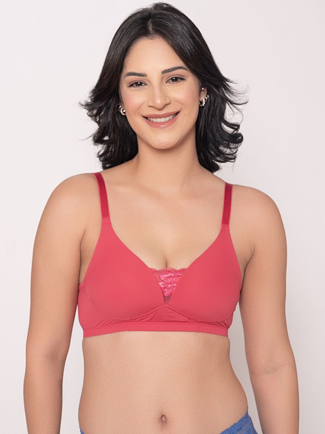 

Chelvet Bra Full Coverage Lightly Padded, Rose