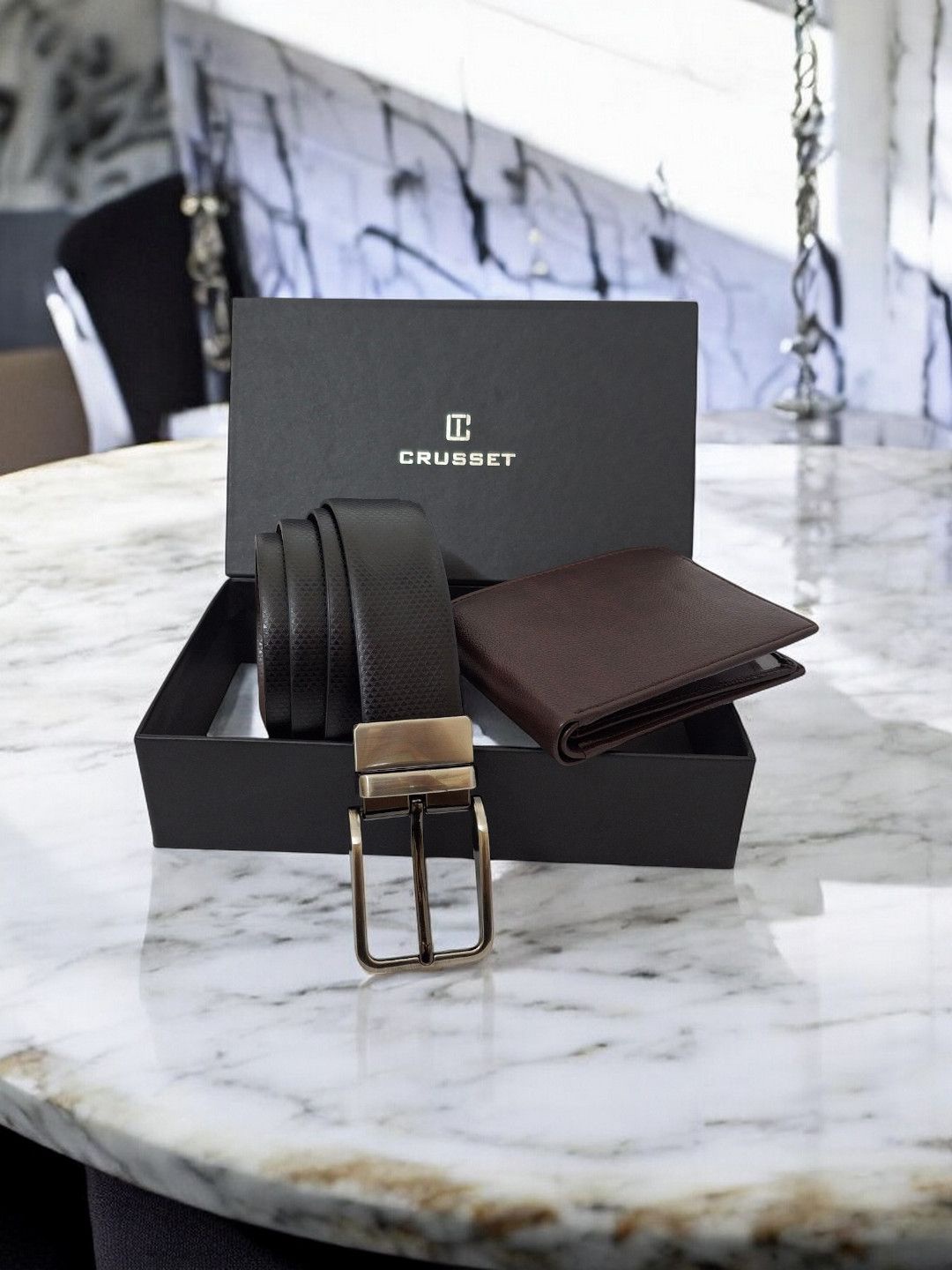 

CRUSSET Men Accessory Gift Set, Black