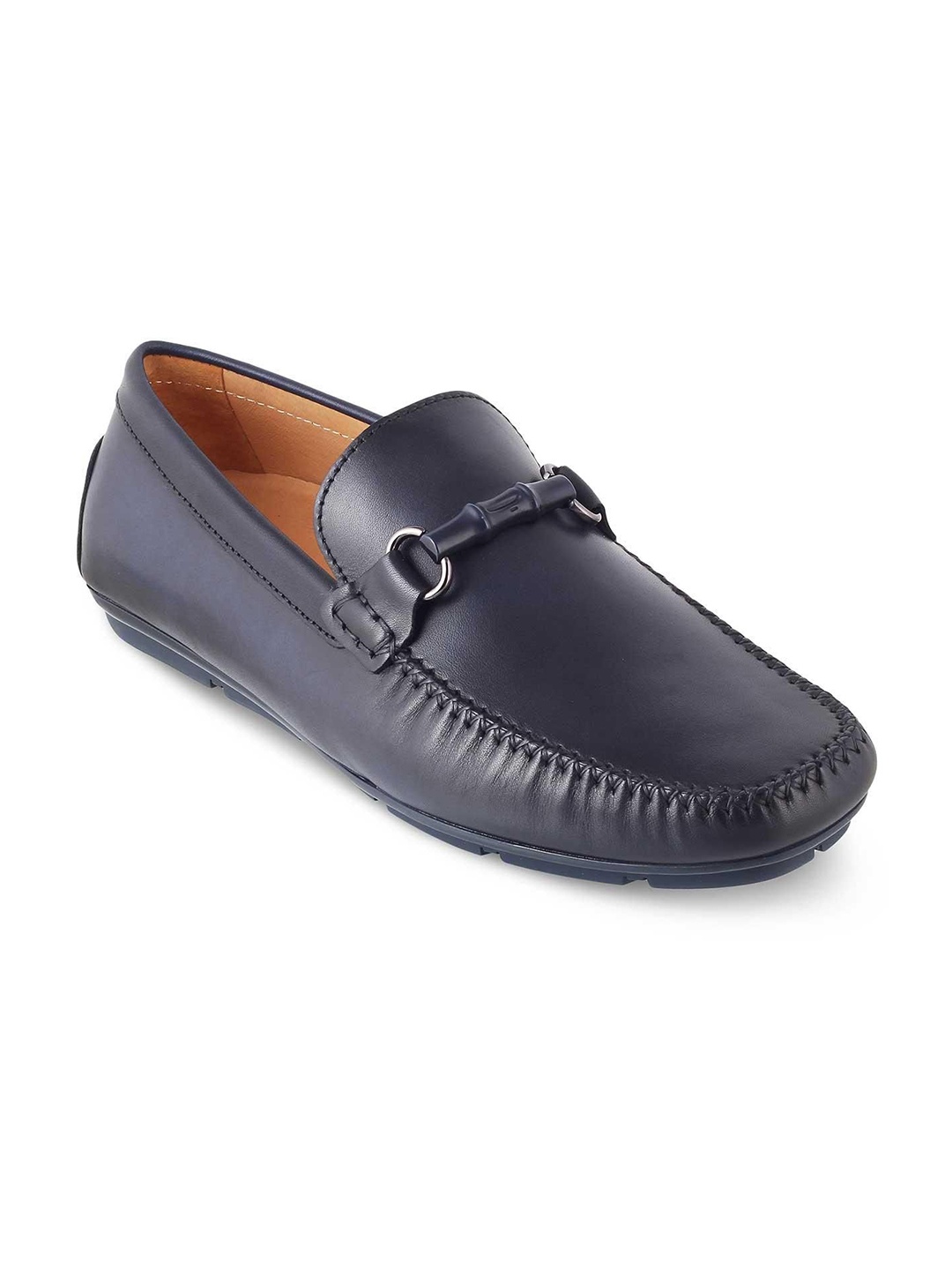 

Tresmode Men Leather Formal Loafers, Blue
