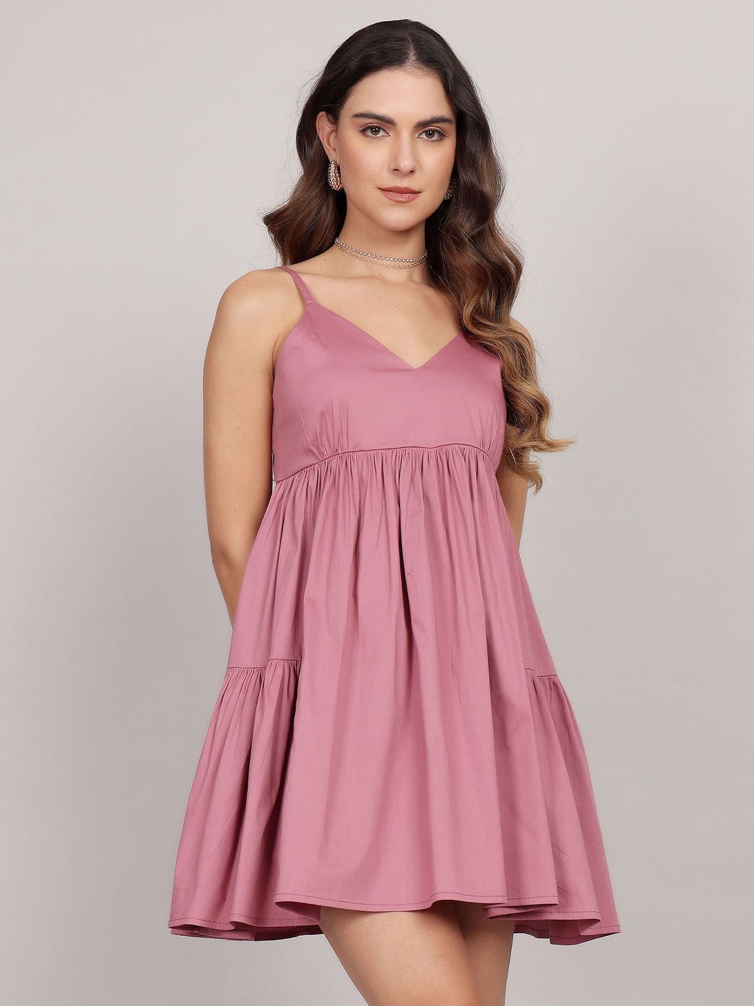 

HAUTEQUE Fit & Flare Dress, Pink