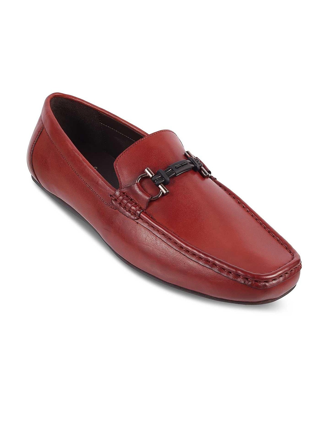 

Tresmode The Proter Wine Men's Leather Driving Loafers, Red