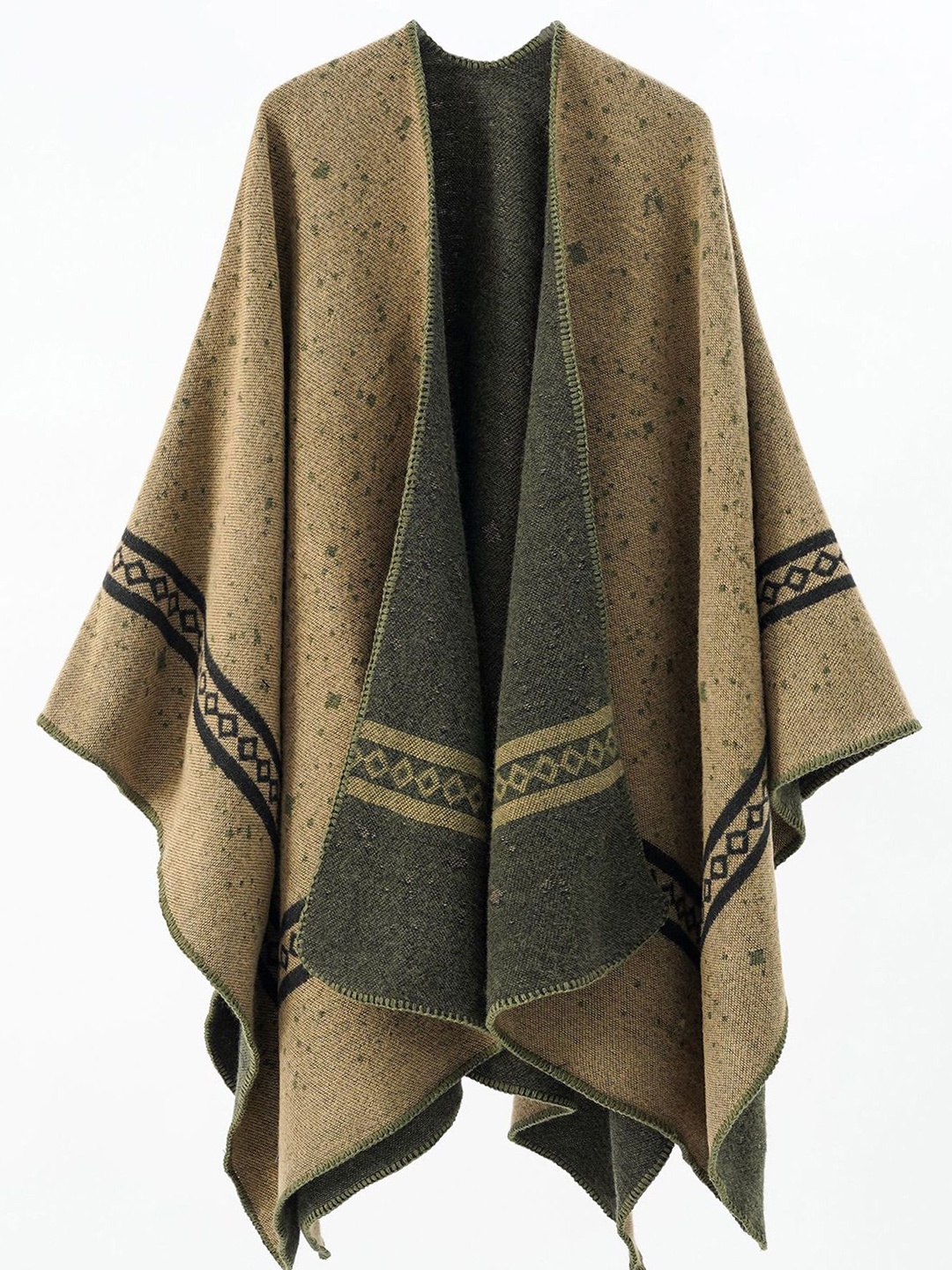 

LULU & SKY Women Ethnic Shrug, Green