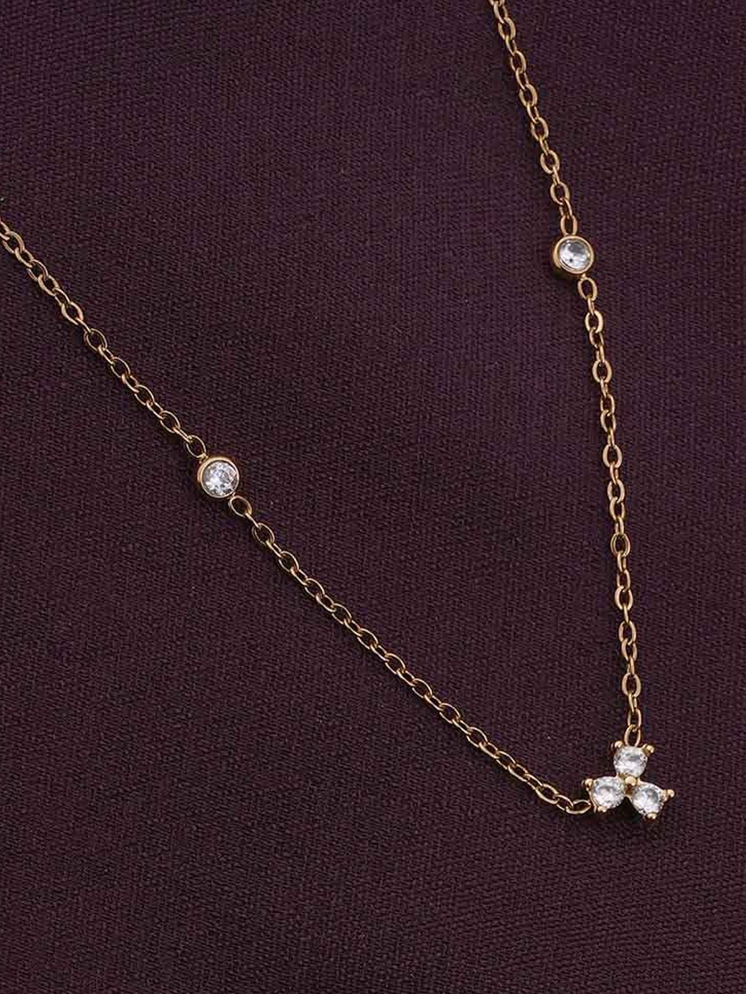 

PALMONAS Gold-Plated Stainless Steel Trio of Twinkle Waterproof & Anti-Tarnish Chain