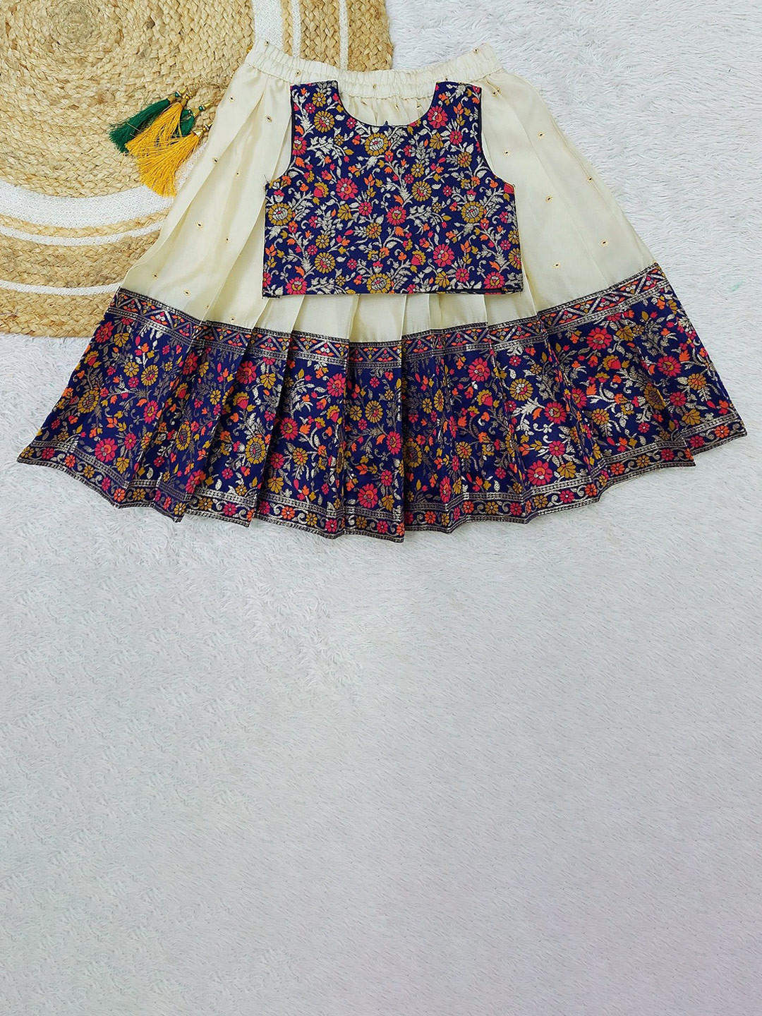 

FELIZ THE DESIGNER STUDIO Girls Ready to Wear Lehenga &, Blue