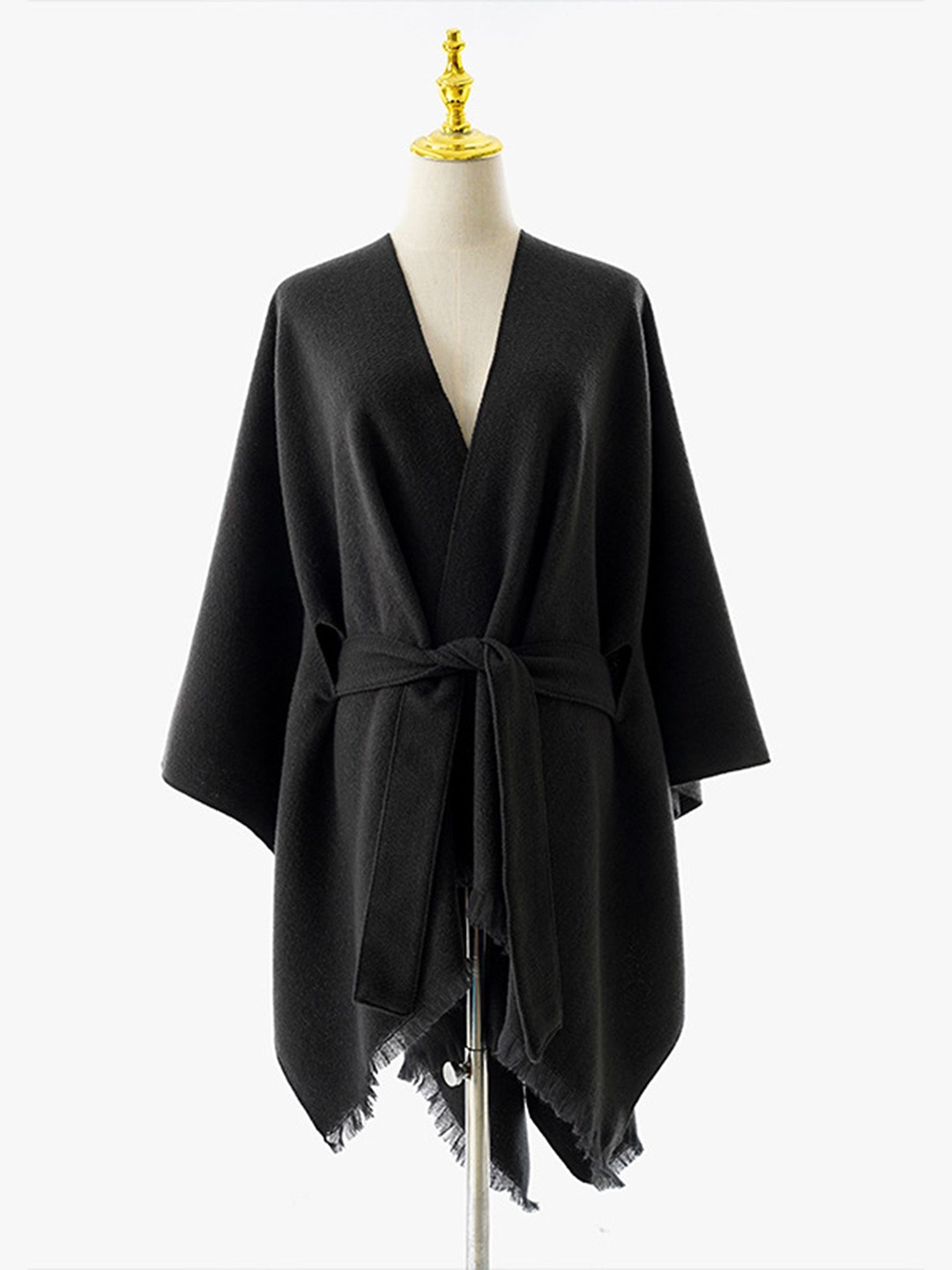 

LULU & SKY Women Longline Shrug, Black