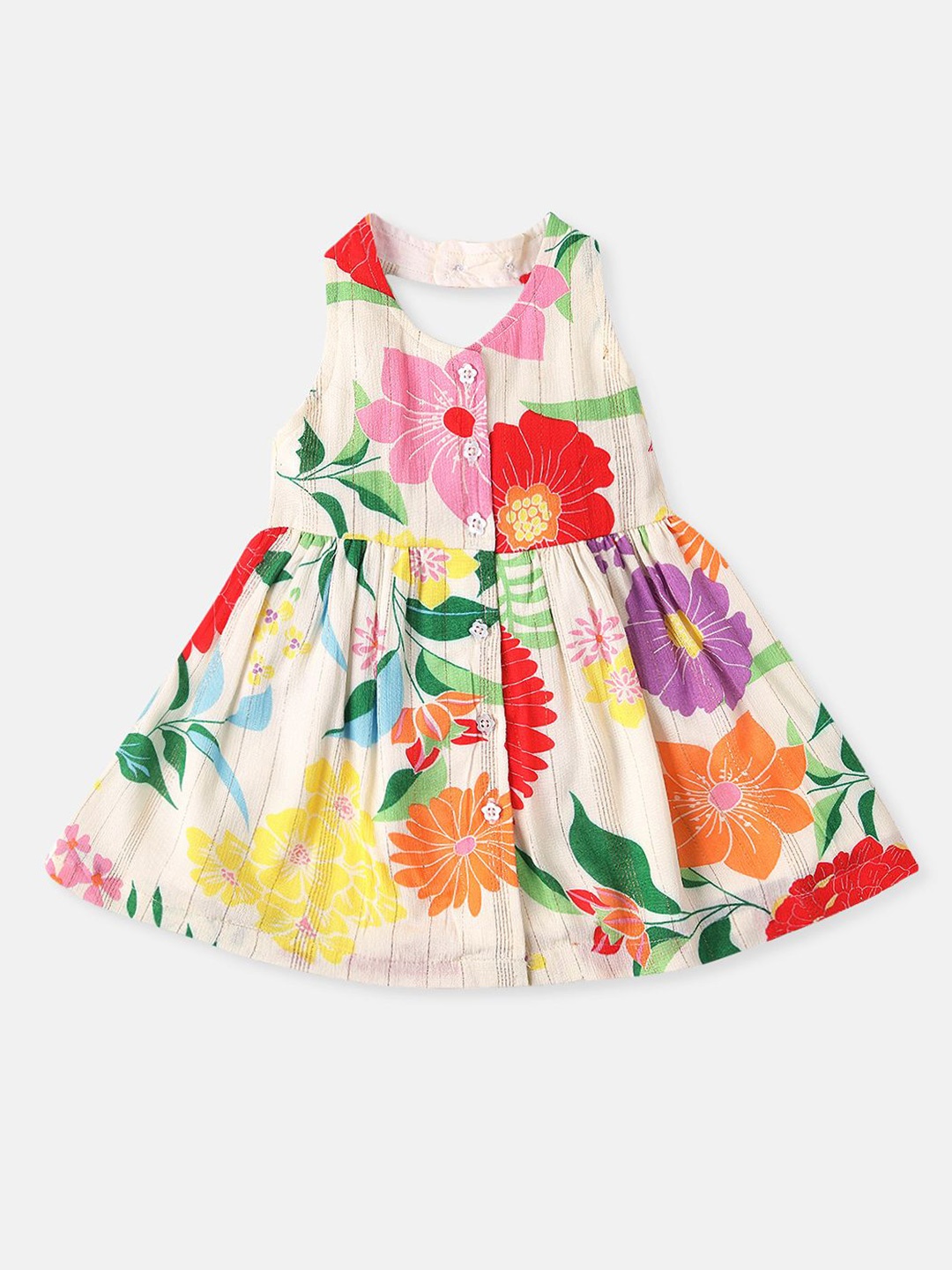 

Nauti Nati Floral Print Halter Neck Crepe Fit & Flare Dress, Multi