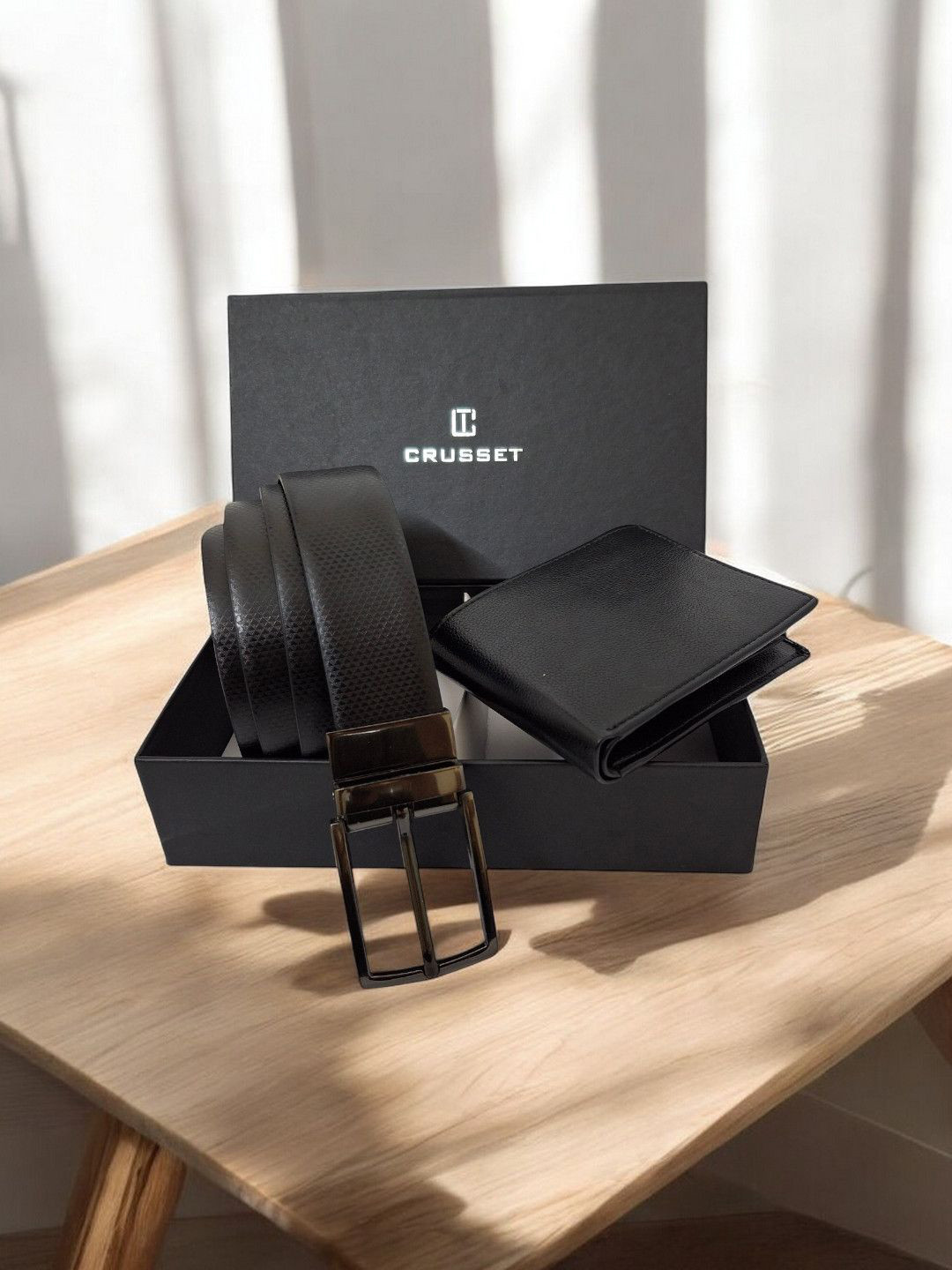 

CRUSSET Men Accessory Gift Set, Black