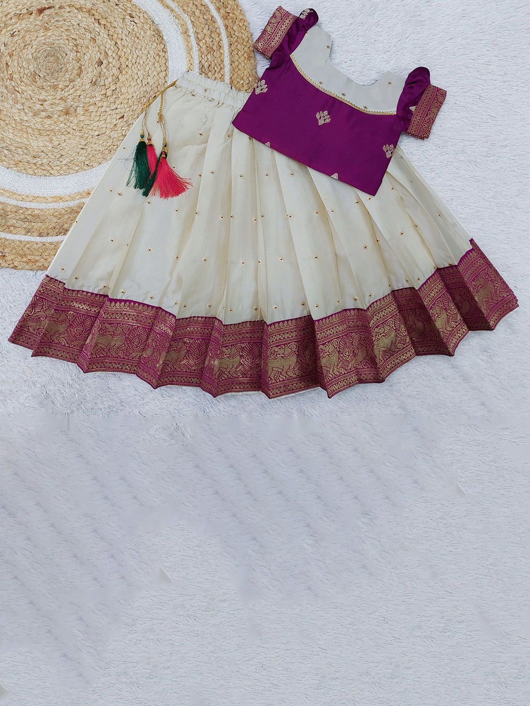 

FELIZ THE DESIGNER STUDIO Girls Ready to Wear Lehenga &, Purple