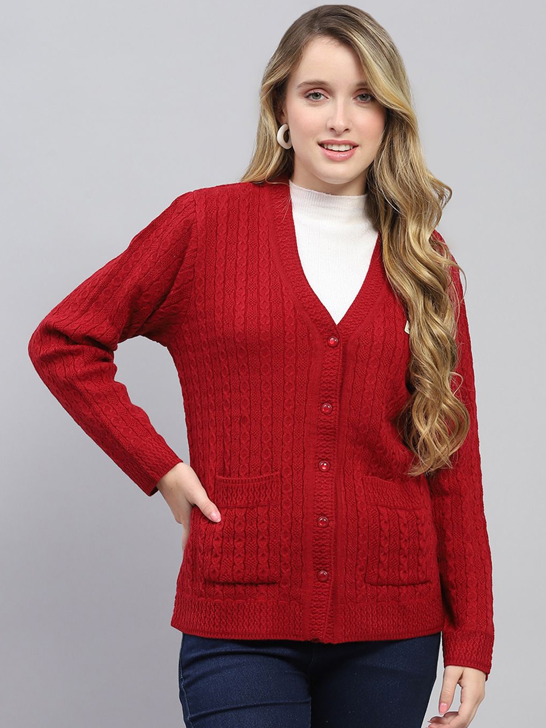 

Monte Carlo Women Woollen, Red