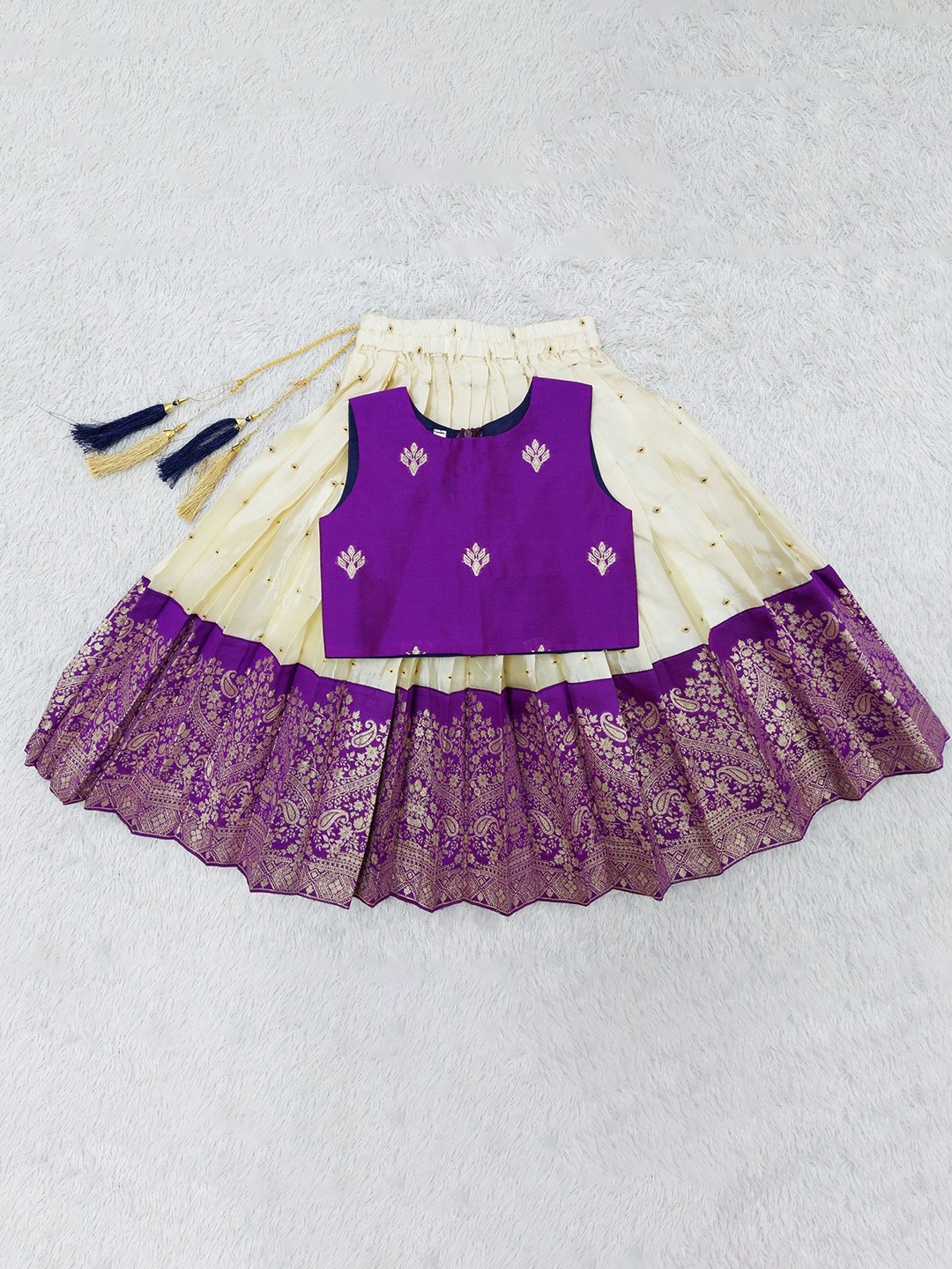 

FELIZ THE DESIGNER STUDIO Girls Ready to Wear Lehenga &, Purple