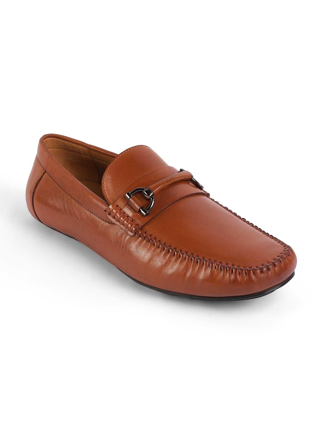 

Tresmode Men Leather Formal Loafers, Tan