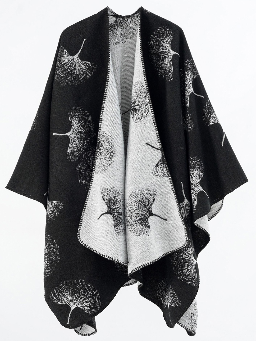 

LULU & SKY Women Printed Shrug, White