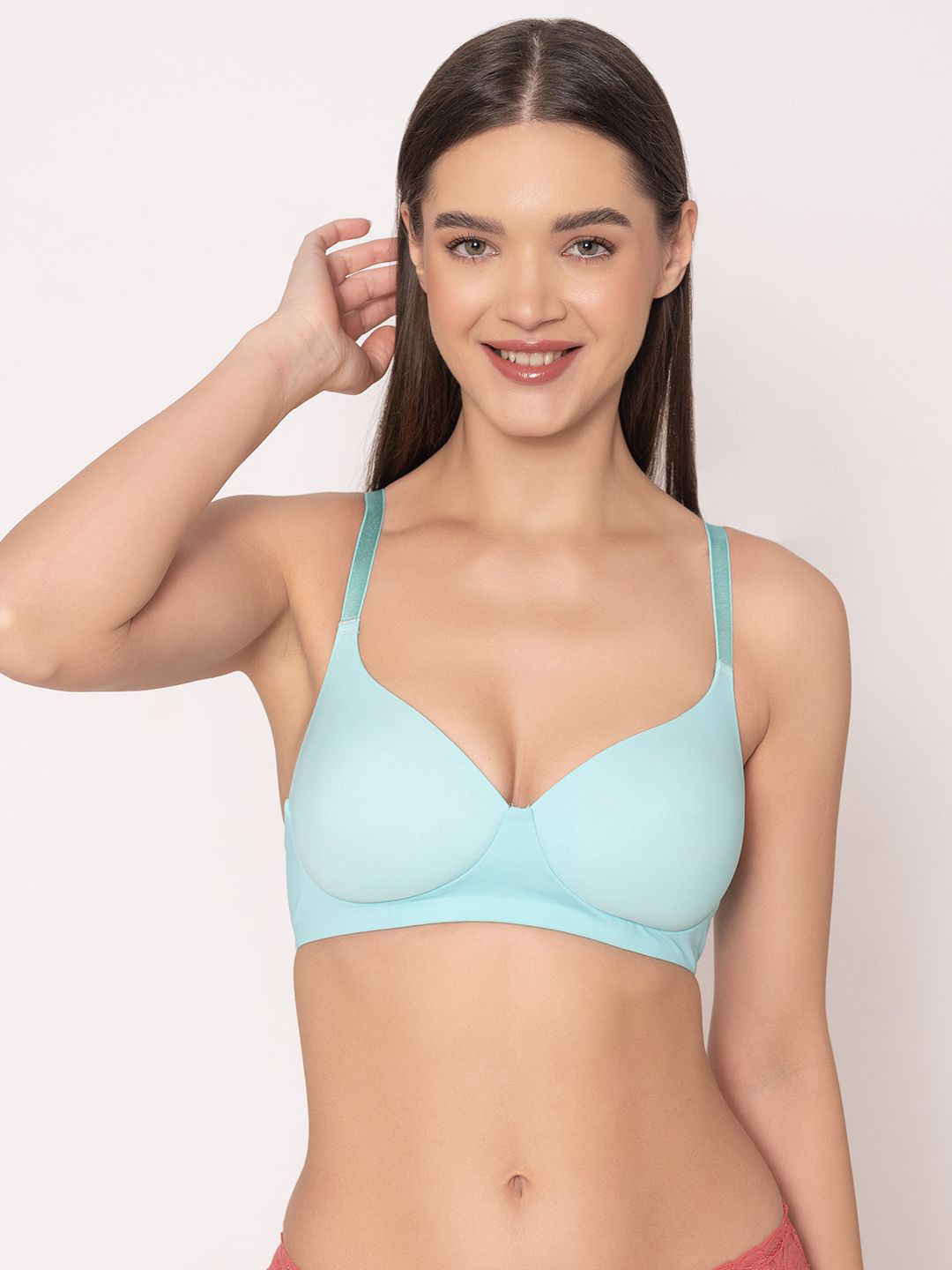 

Chelvet Women Bra Full Coverage Lightly Padded, Blue