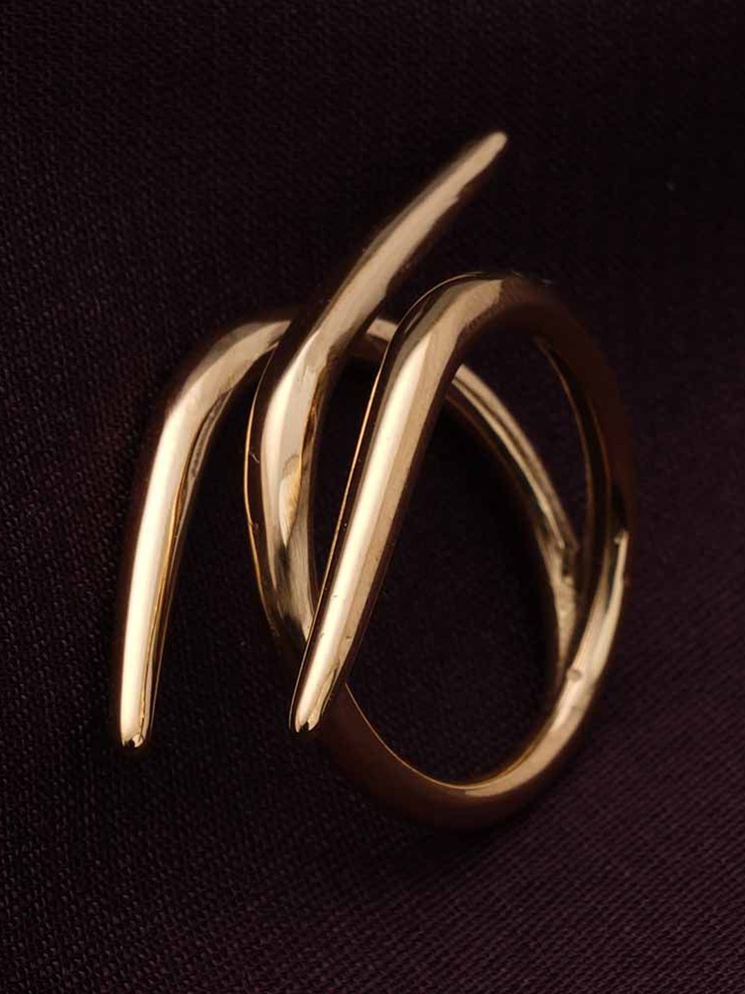 

PALMONAS Statement Whirl Wind Gold Ring for Women - Waterproof & Anti-Tarnish