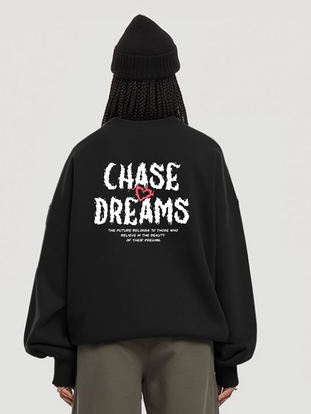 

TheBTclub Women Printed Sweatshirt, Black