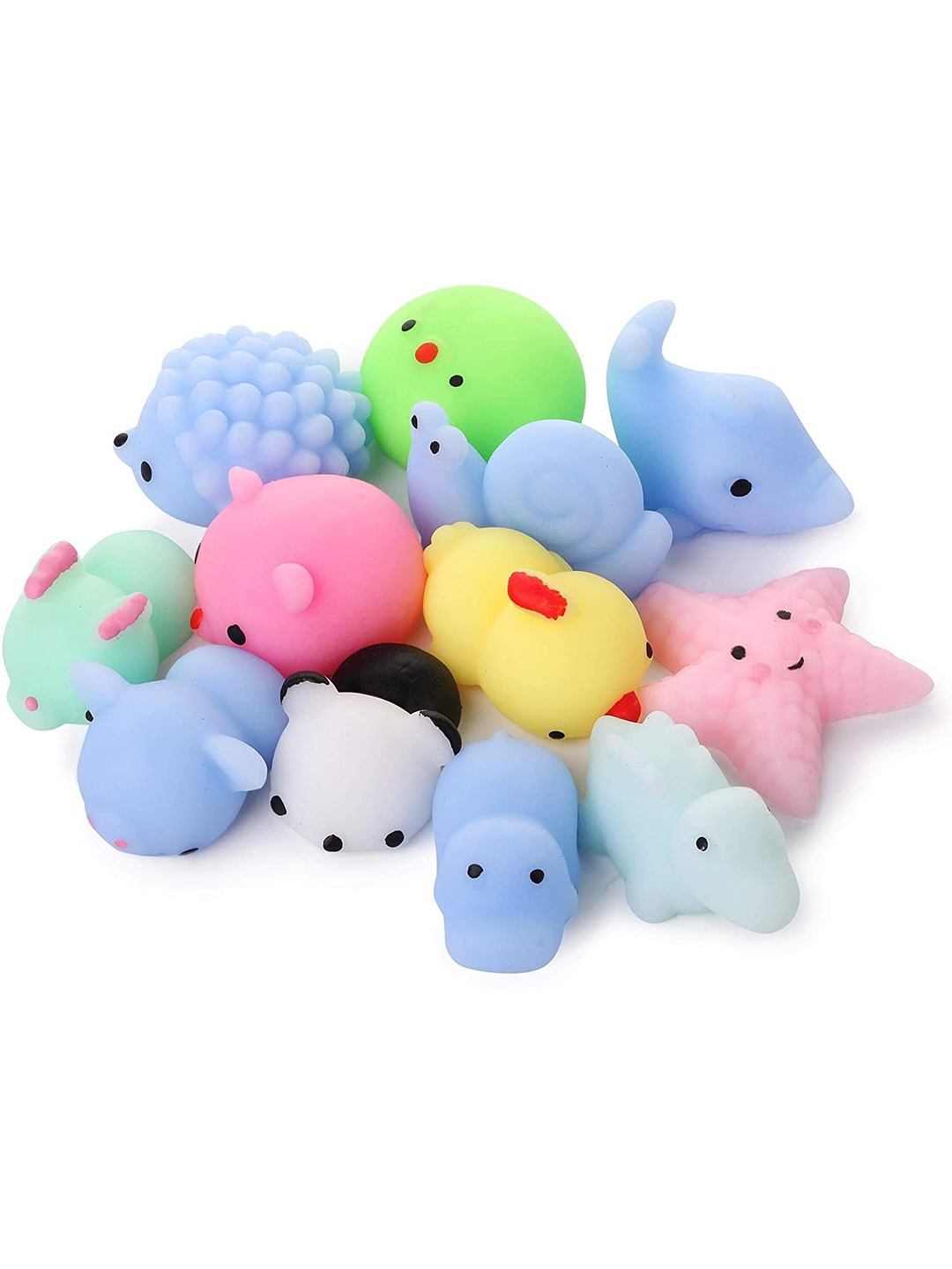 

CHOCOZONE Pack Of 25 Squishies Animals Stress Squeeze Toys, Blue