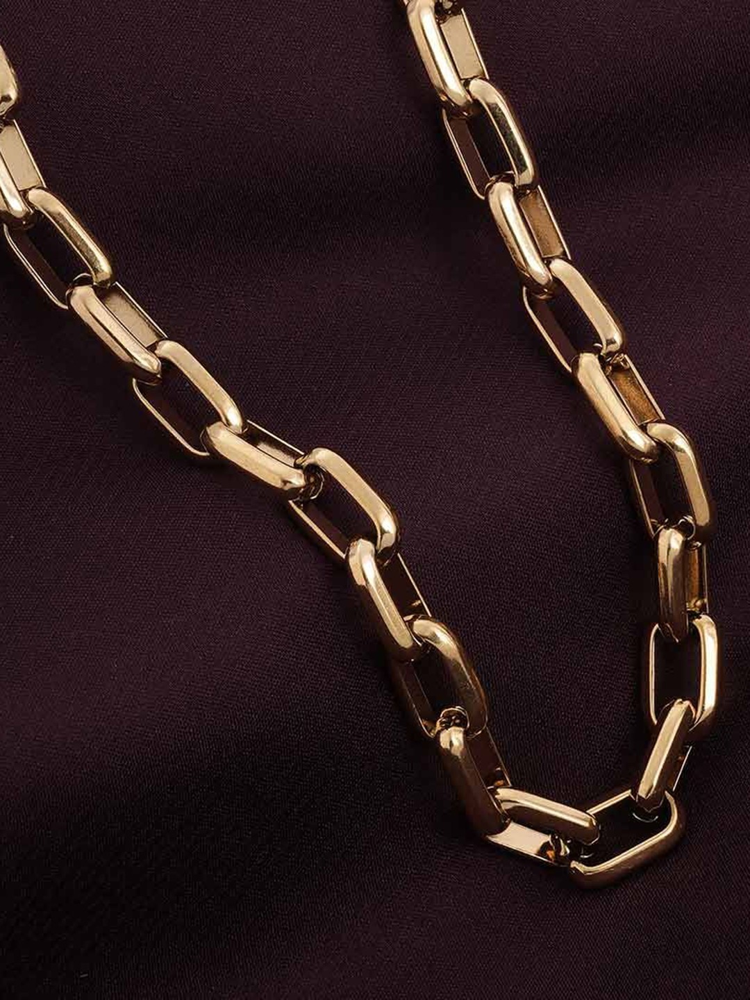 

PALMONAS Stainless Steel Gold-Plated Chain