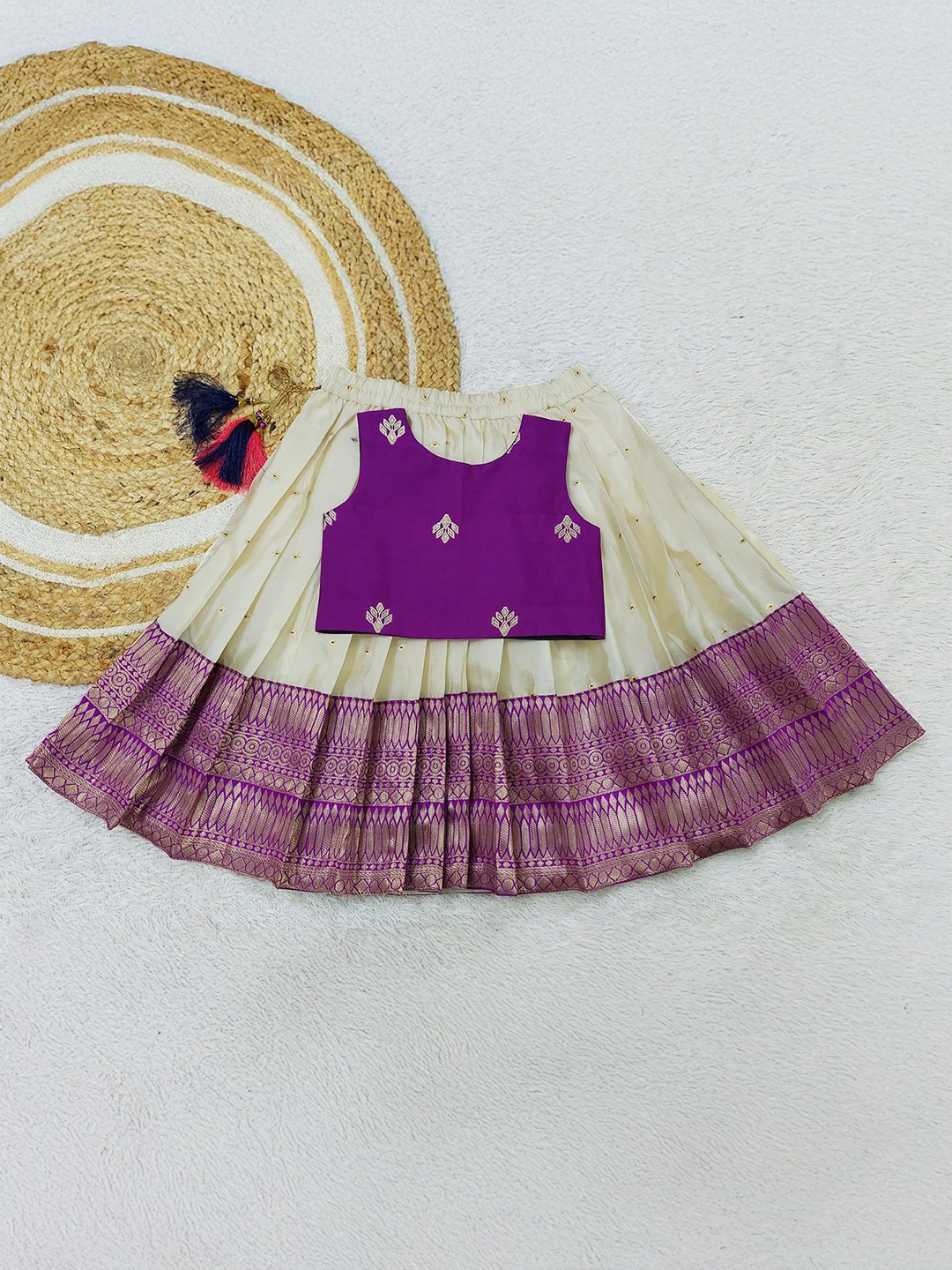 

FELIZ THE DESIGNER STUDIO Girls Ready to Wear Lehenga &, Purple