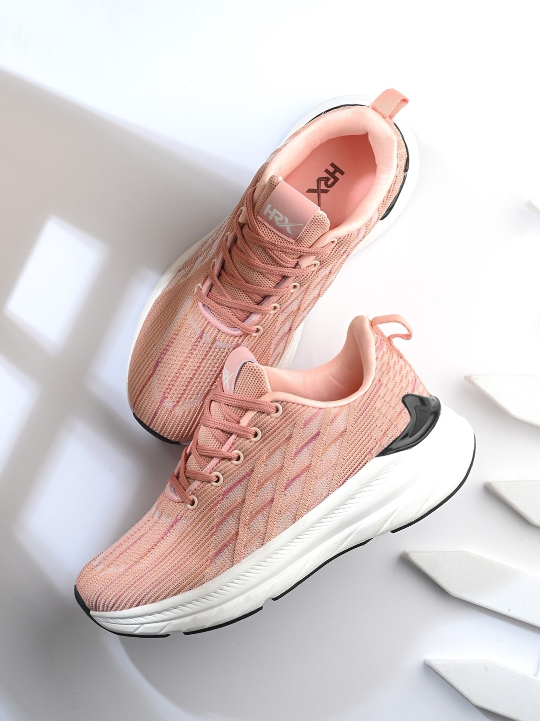 

HRX by Hrithik Roshan Women Mesh Running Non-Marking Shoes, Peach