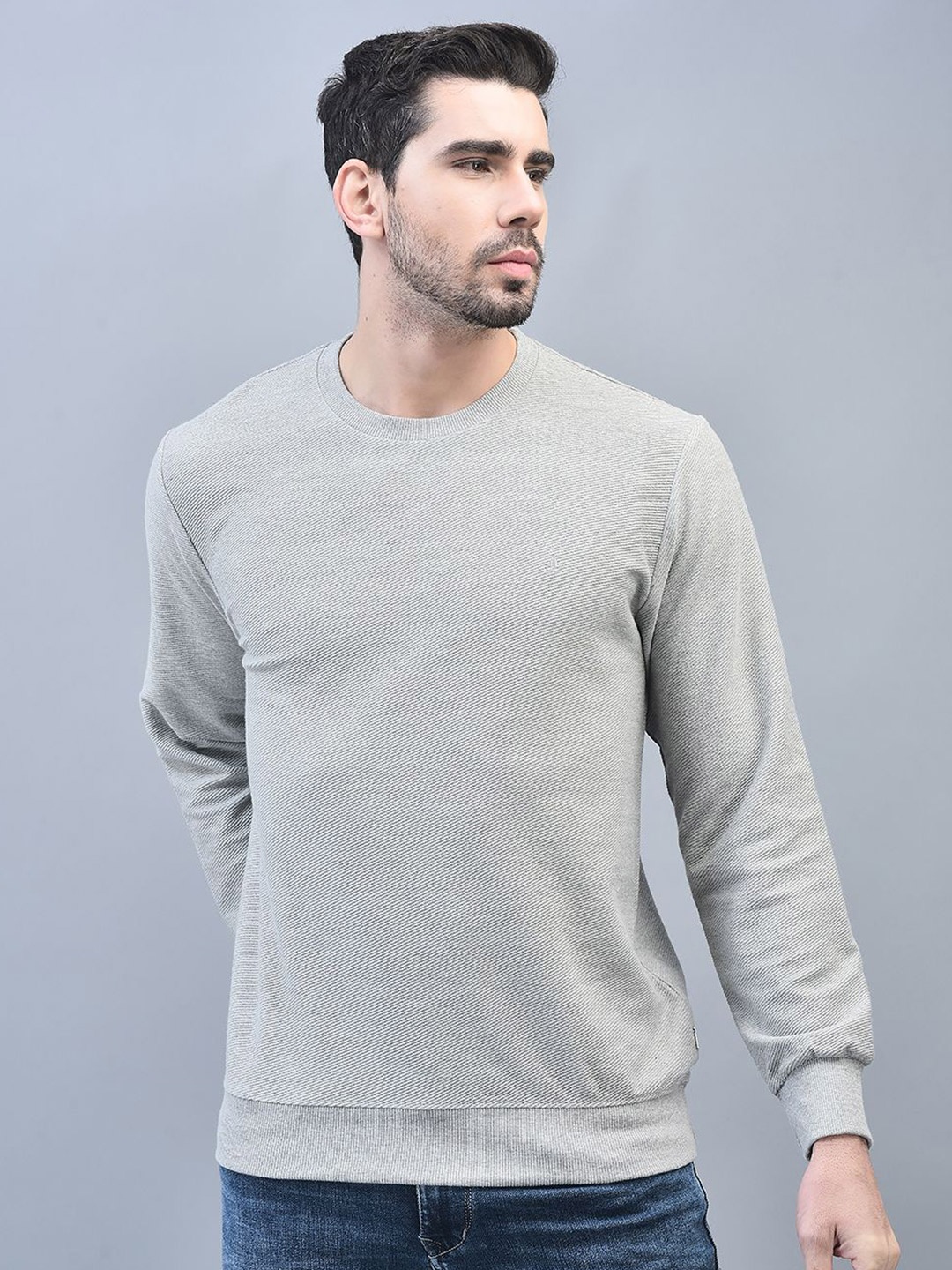 

CANOE Men Casual Pullover Sweatshirt, Grey