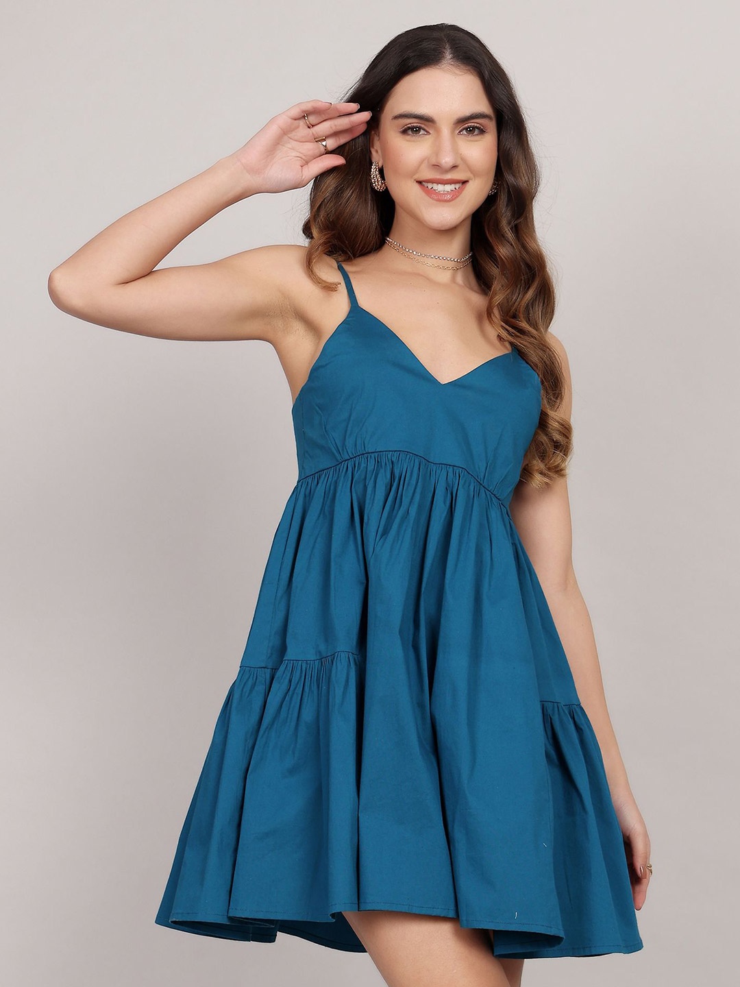 

HAUTEQUE Fit & Flare Dress, Teal