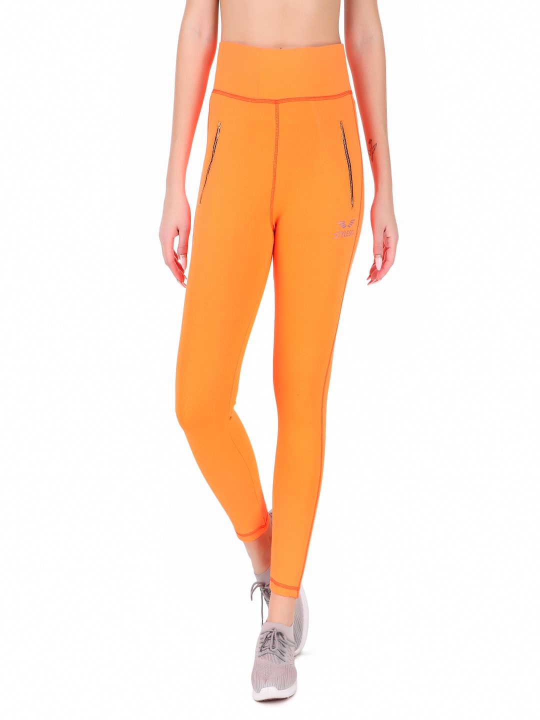 

STYLESO Women Ankle Length Tights, Orange