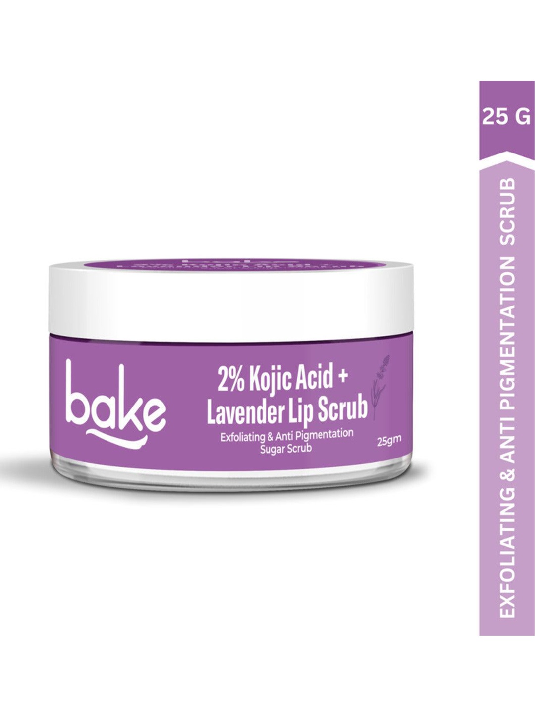 

BAKE 2% Kojic Acid Lavender Exfoliating Anti-Pigmentation Sugar Lip Scrub - 25g