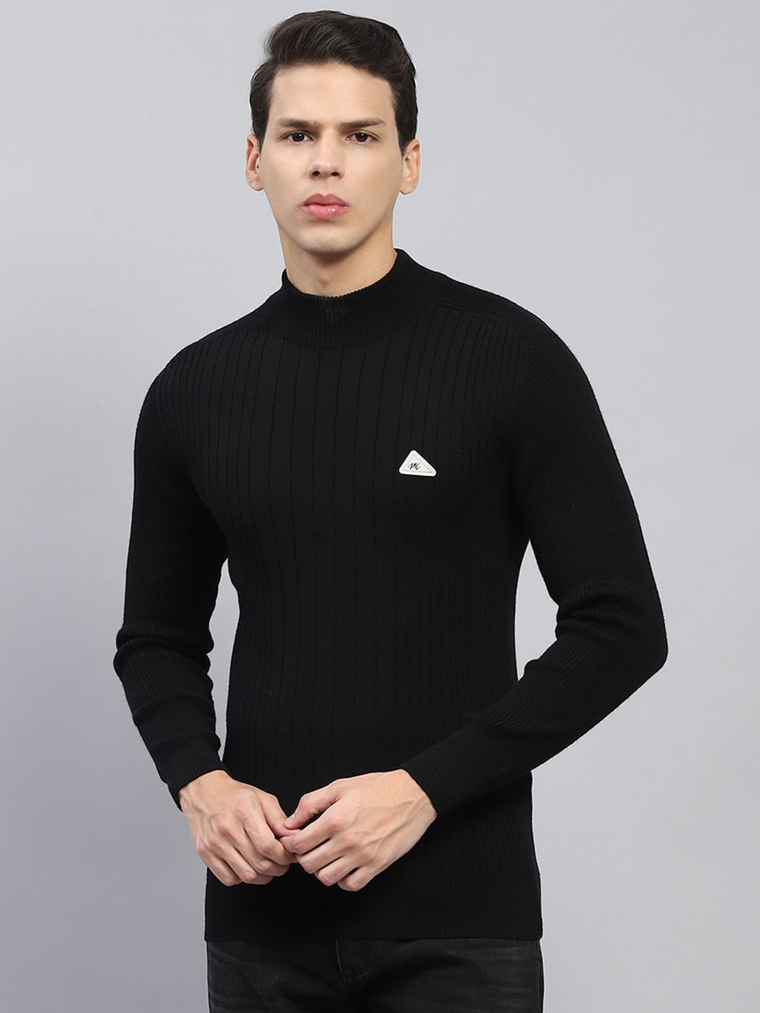 

Monte Carlo Men Woollen Pullover, Black