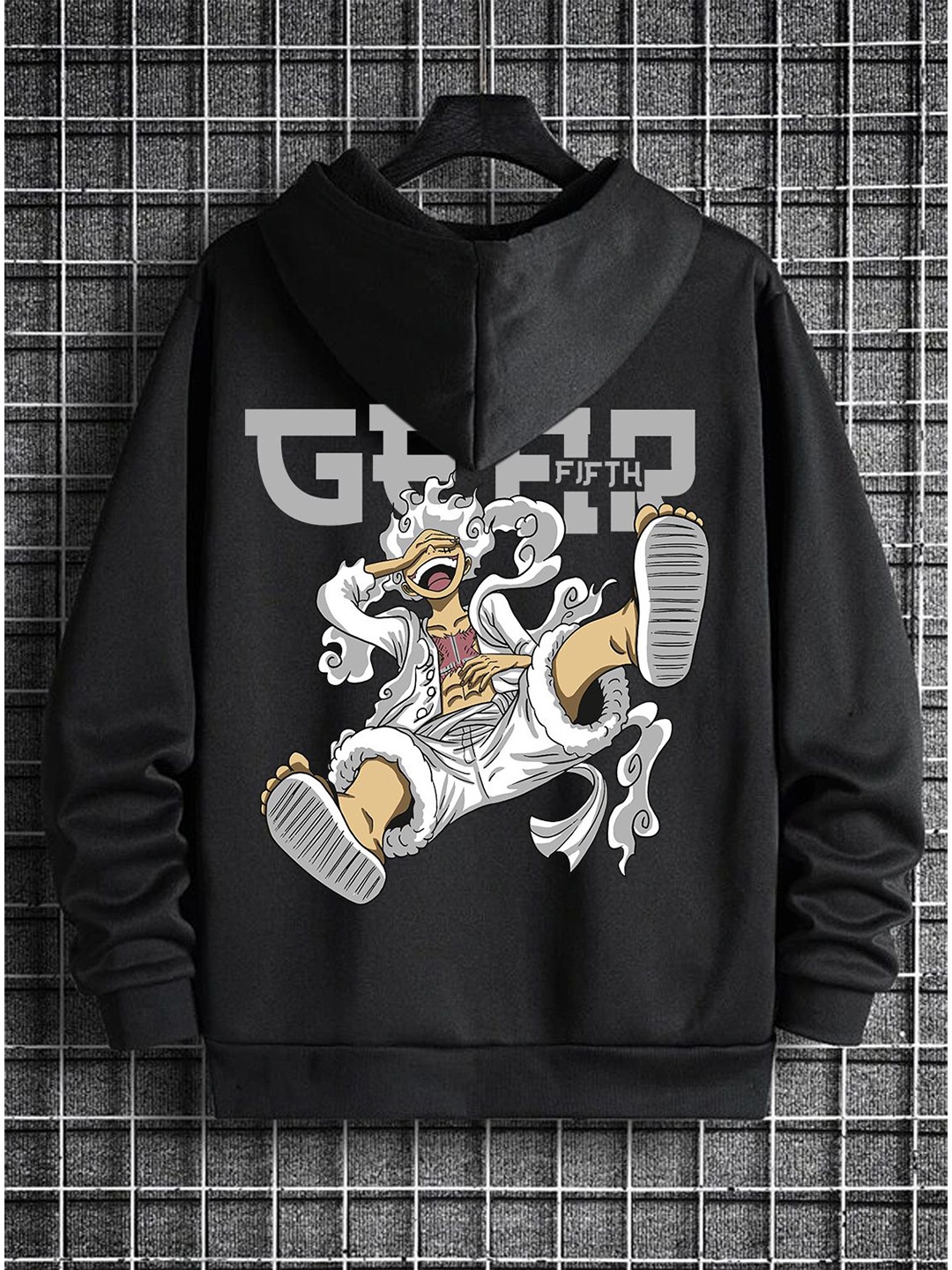 

zentik Men Printed Hooded Sweatshirt, Black