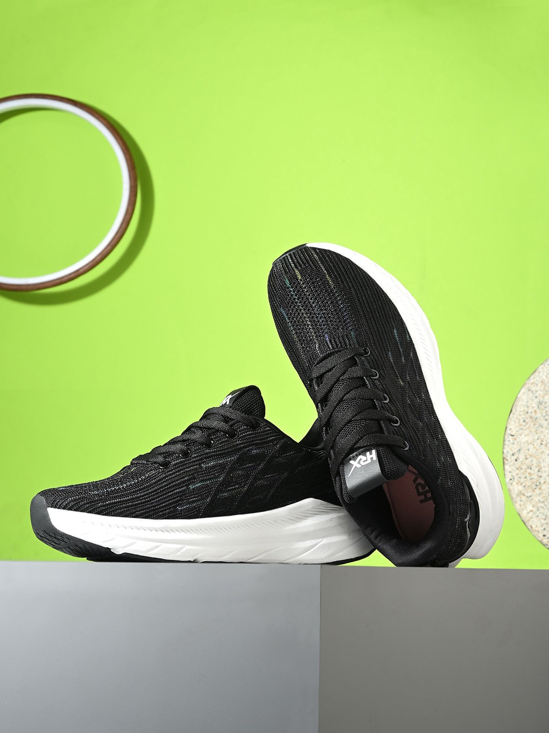 

HRX by Hrithik Roshan Women Mesh Running Non-Marking Shoes, Black
