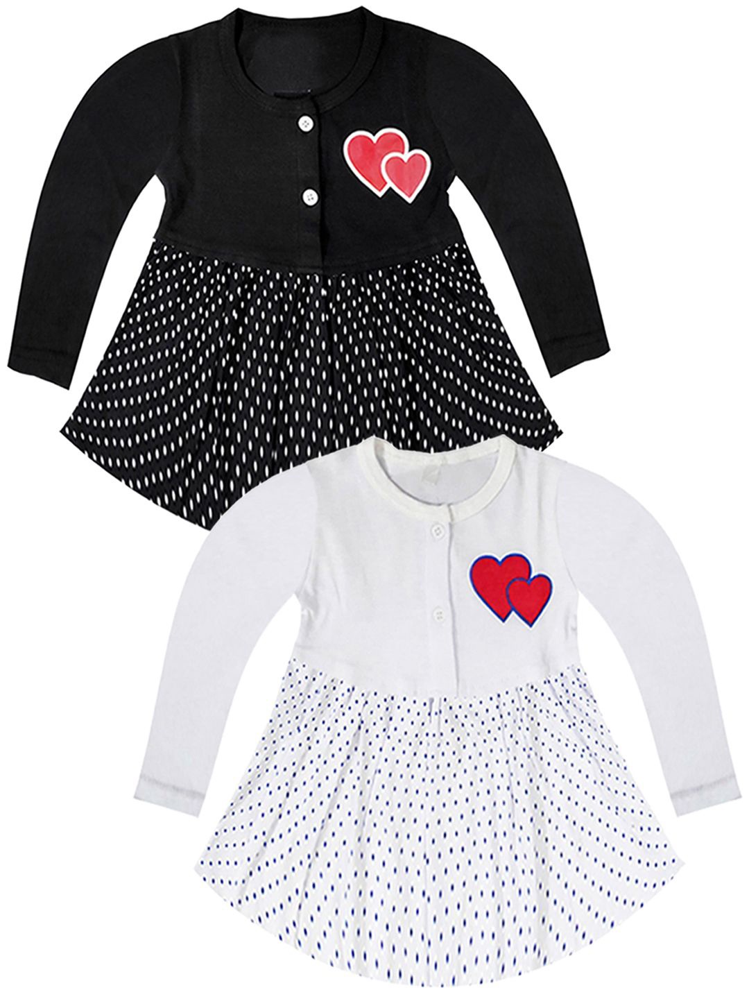 

KidzzCart Polka Dot Print Fit & Flare Dress, Multi
