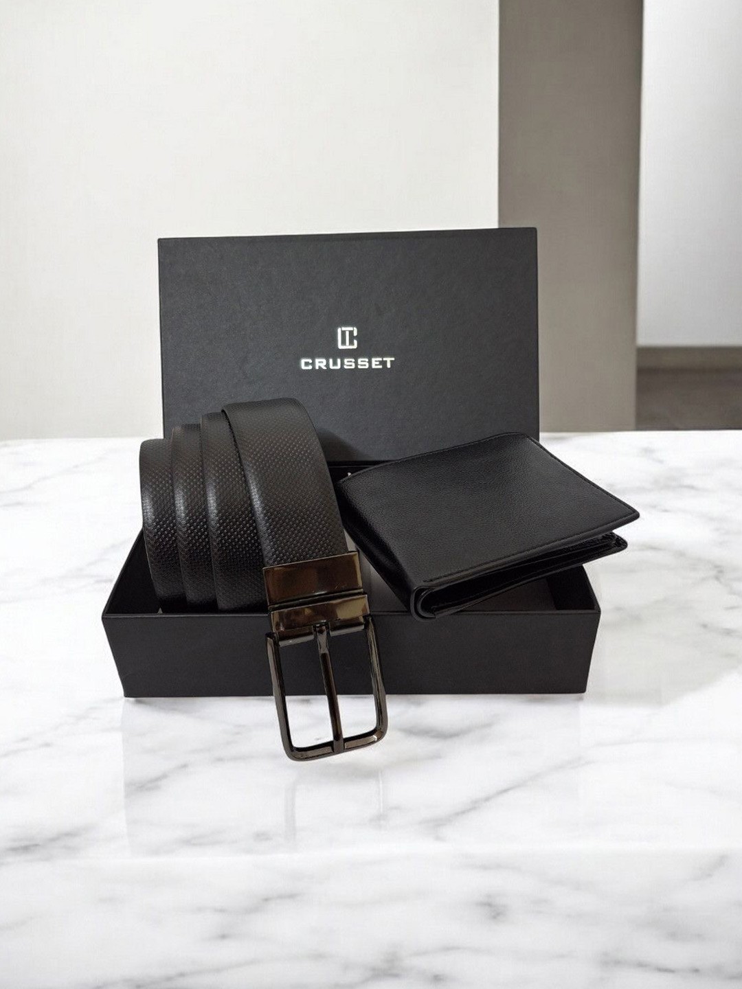 

CRUSSET Men Accessory Gift Set, Black