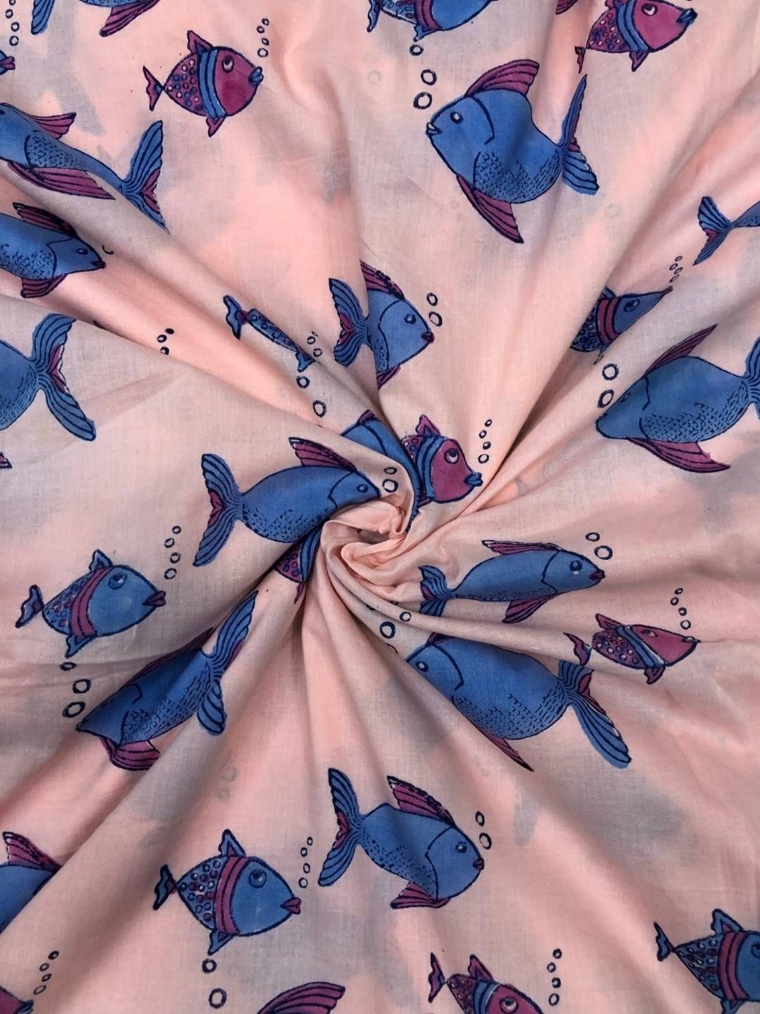 

PALASH Conversational Printed Block Technique Pure Cotton Unstitched Dress Material, Pink