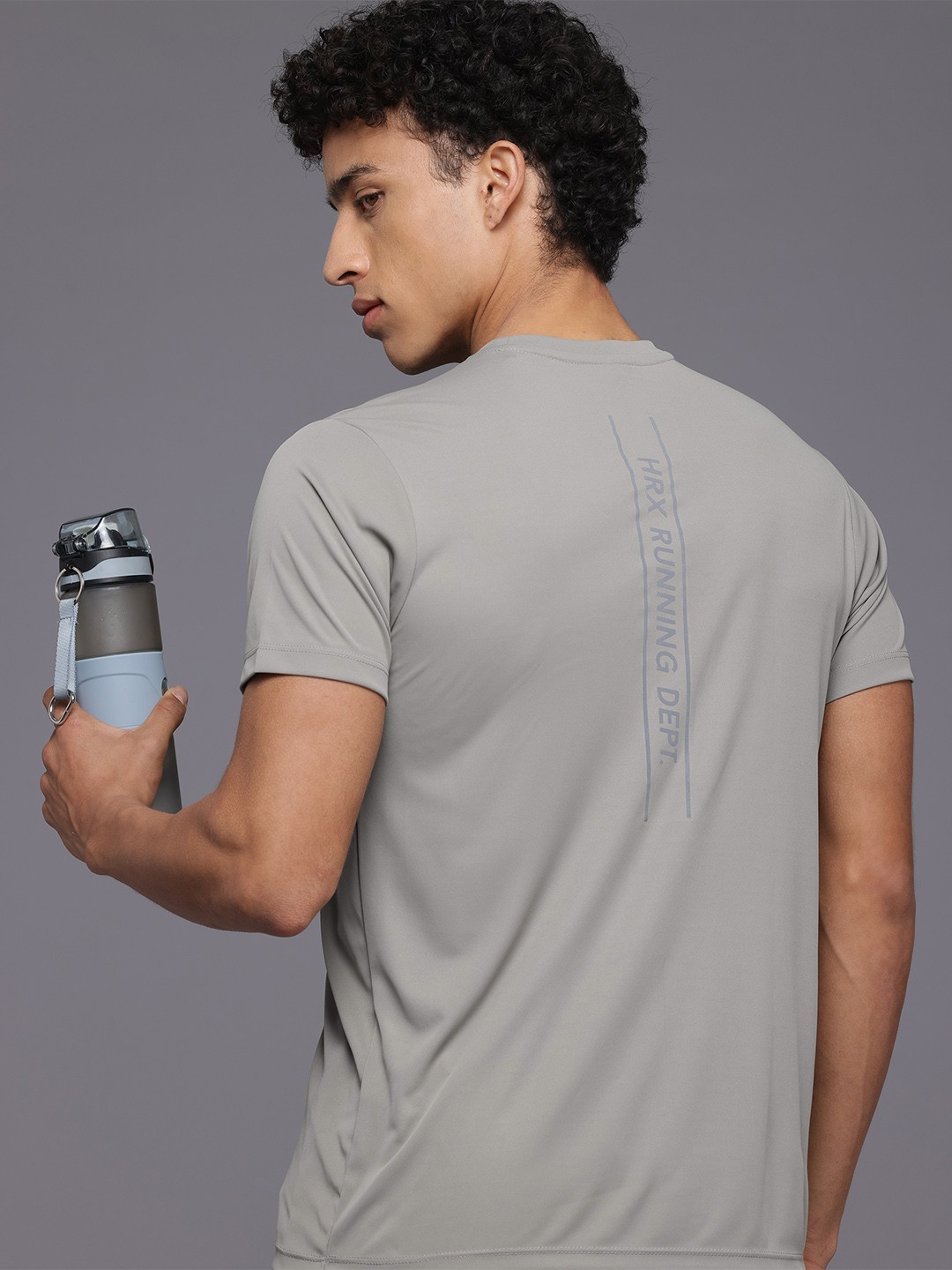 

HRX by Hrithik Roshan Running T-shirt, Grey