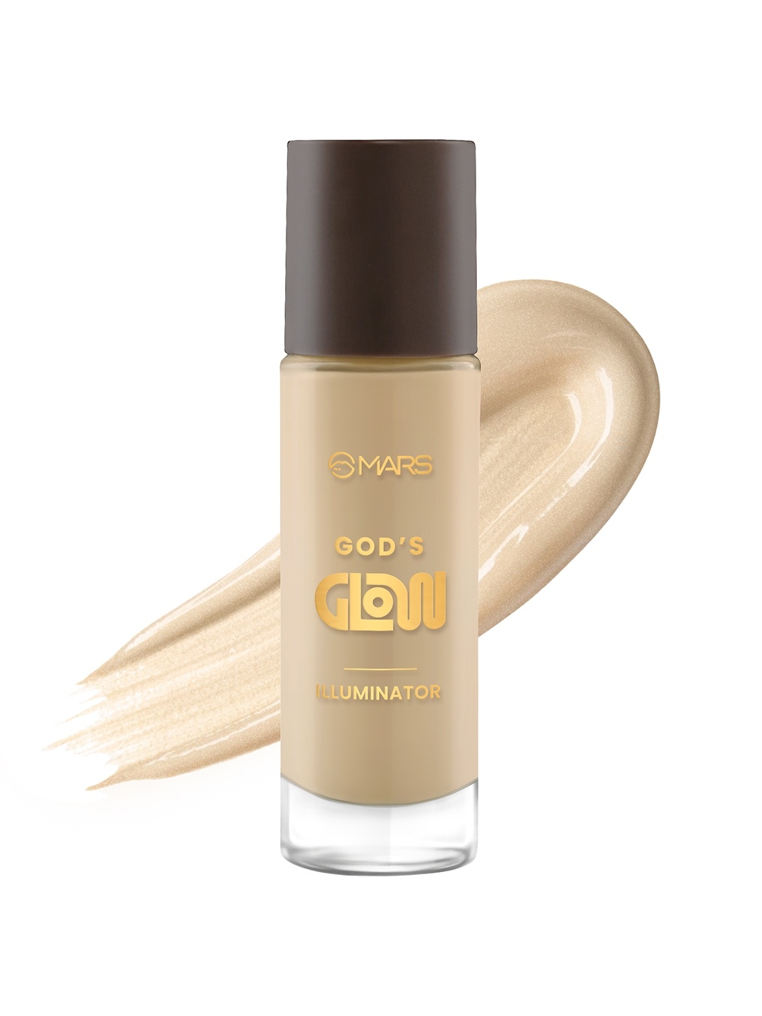

MARS Gods Glow Illuminator with Hyaluronic Acid & Niacinamide 30ml - Caramel 05, Beige