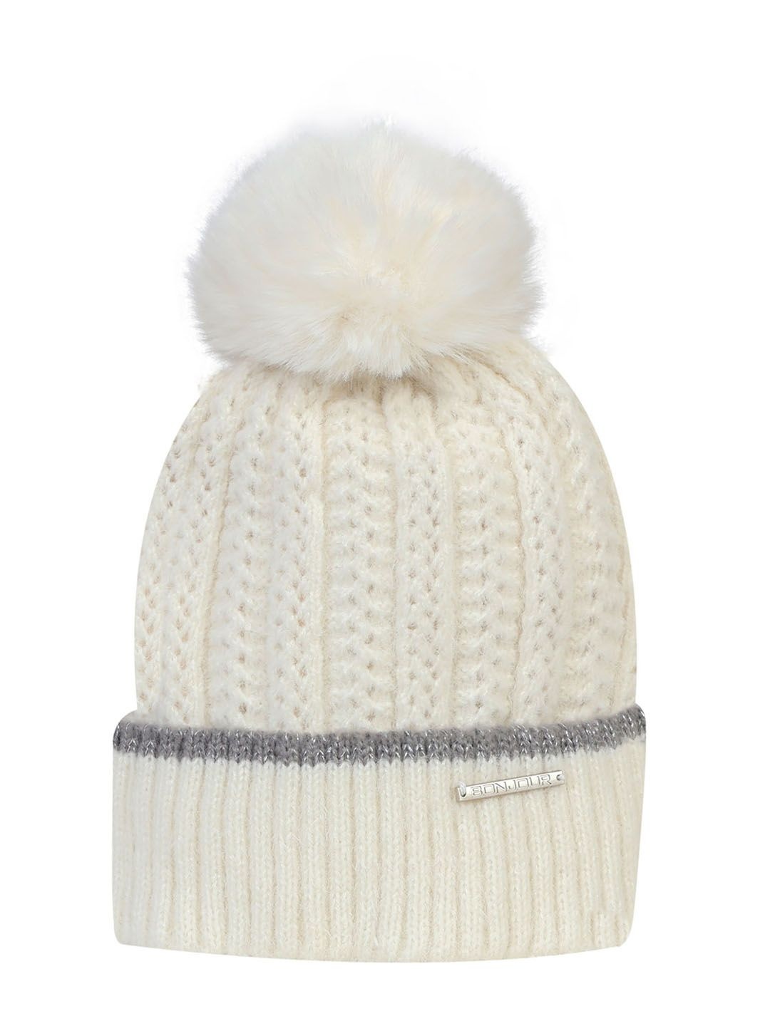 

Bonjour Women Woollen Beanie, Off white