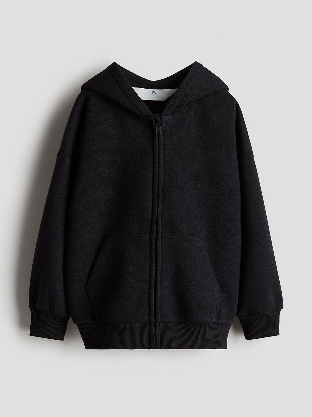 

H&M Oversized Zip-Through Hoodie, Black