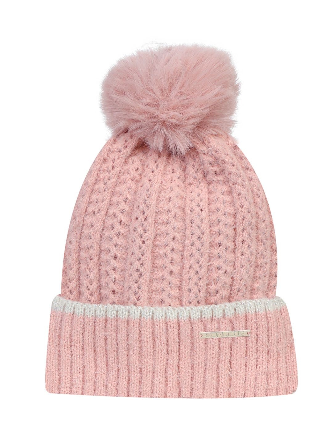 

Bonjour Women Woollen Beanie, Pink