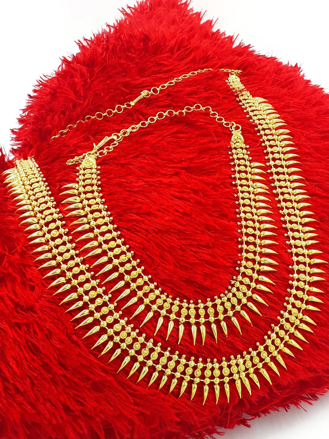 

Anujeet Fashion Hub Set Of 2 Gold-Plated Necklace