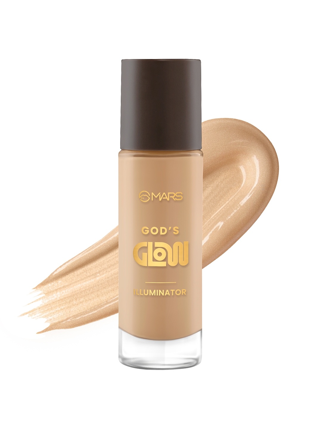 

MARS Gods Glow Illuminator with Hyaluronic Acid & Niacinamide 30ml - Toffee 06, Camel brown