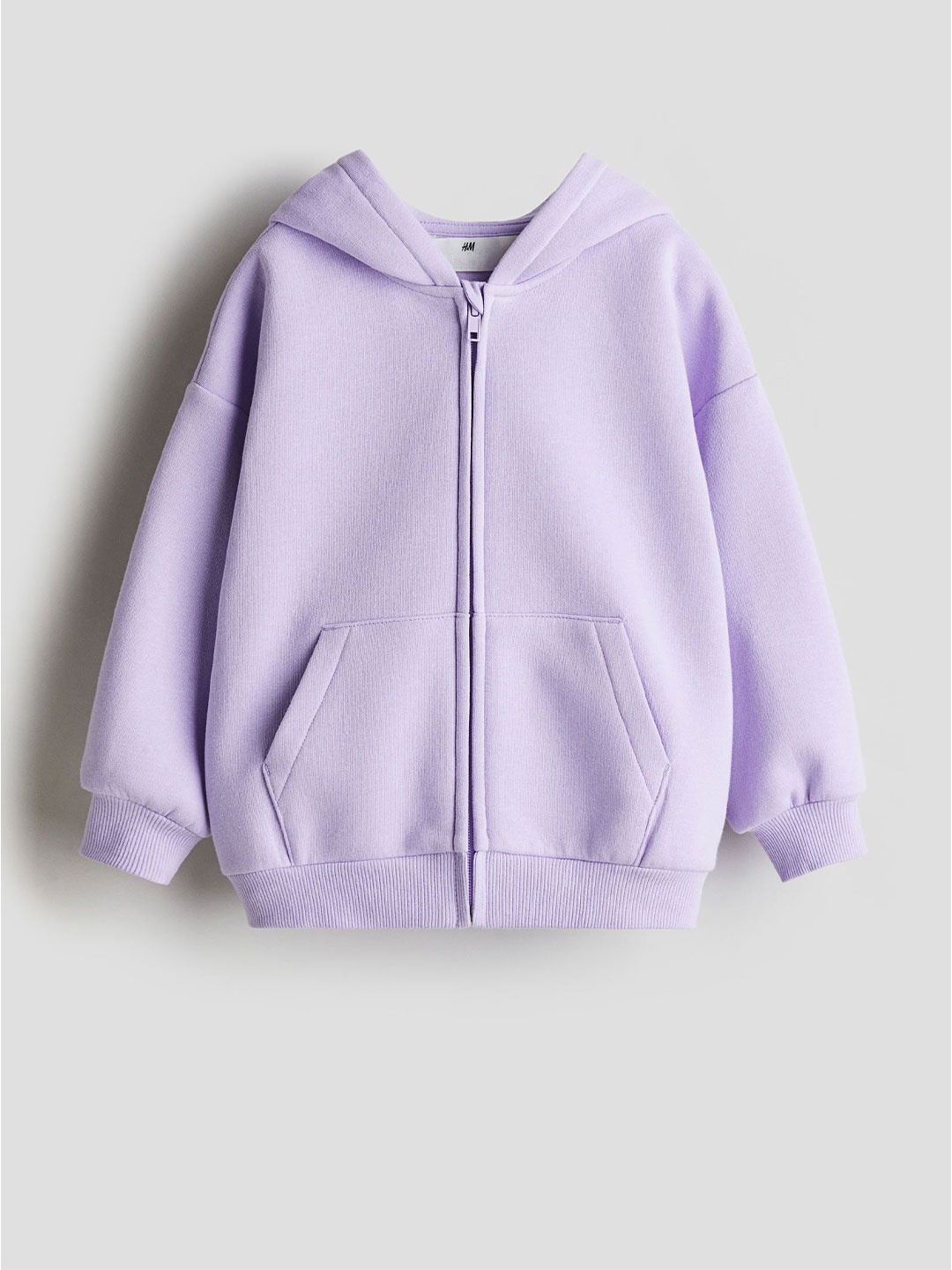 

H&M Oversized Zip-Through Hoodie, Purple