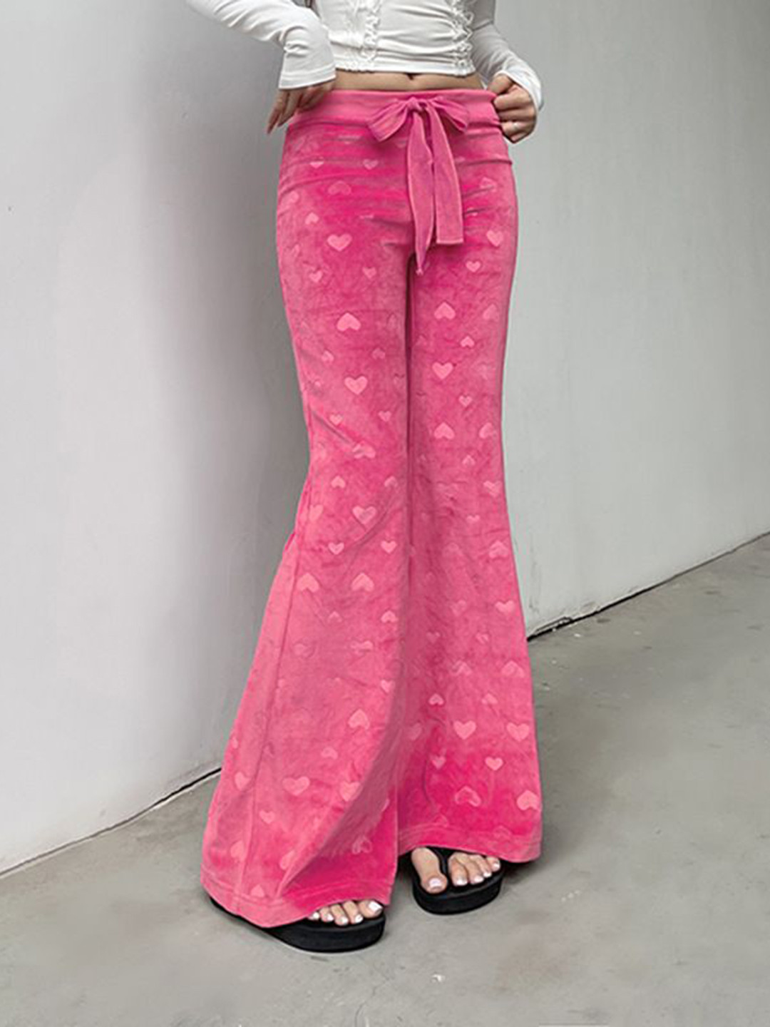 

StyleCast Women Wide Leg Trousers, Pink