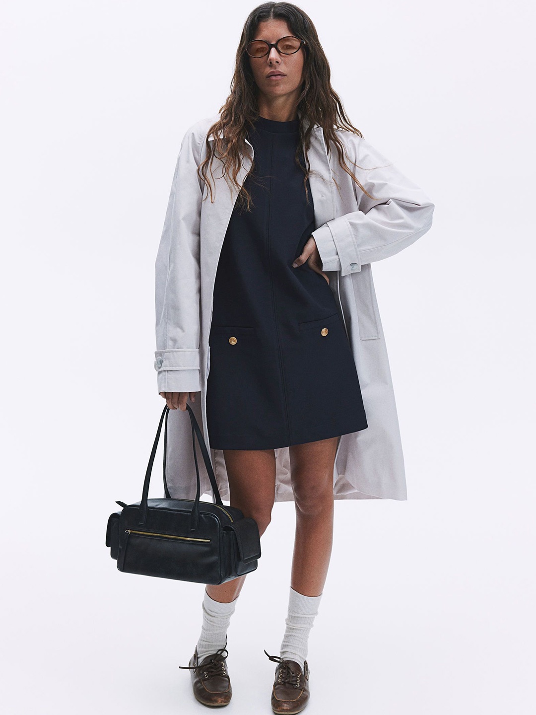 

H&M A-Line Dress, Blue